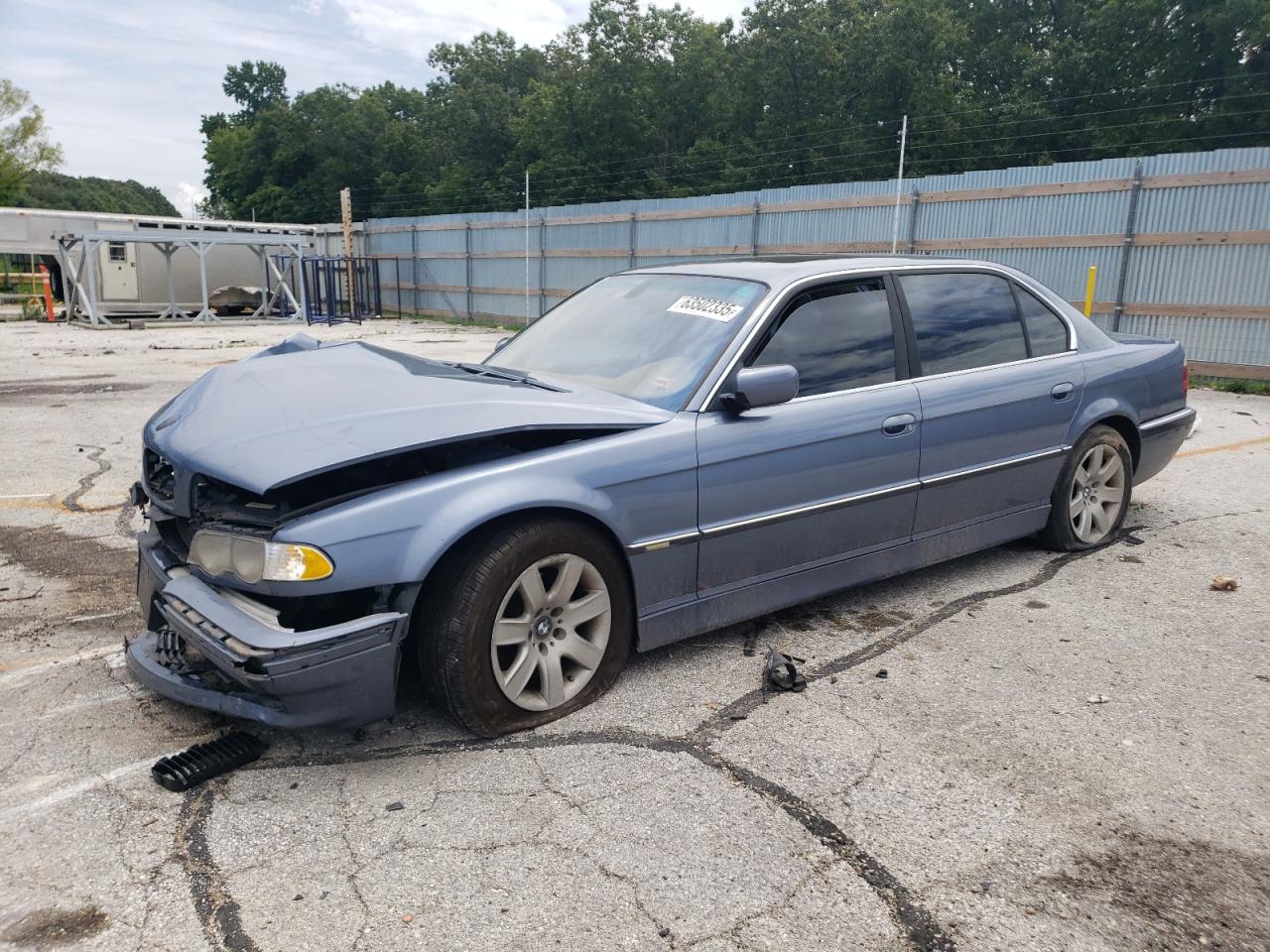 2001 Bmw 740 Il Blue vin: WBAGH83431DP25006