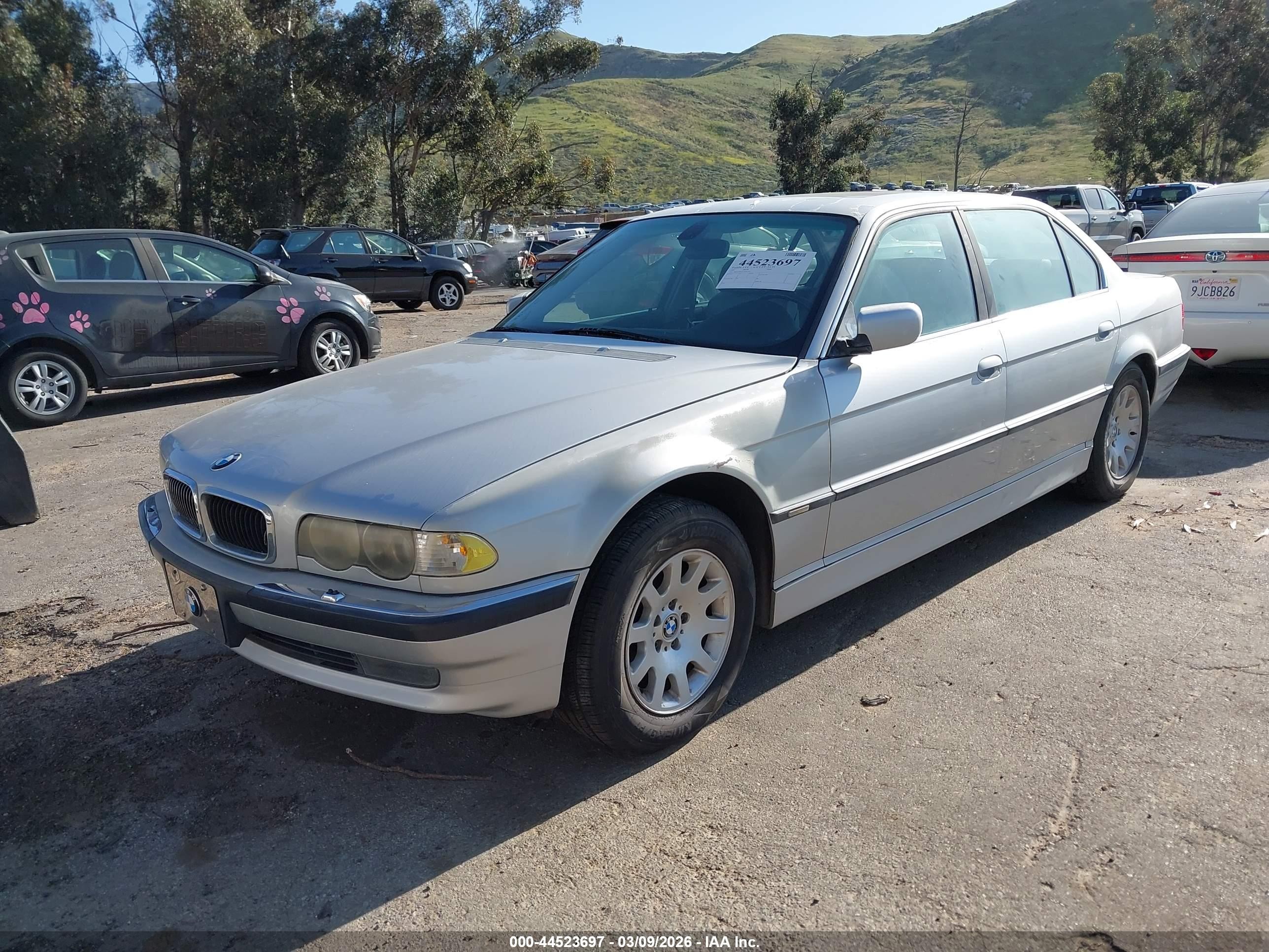 2001 Bmw 740il   Silver vin: WBAGH83431DP31307