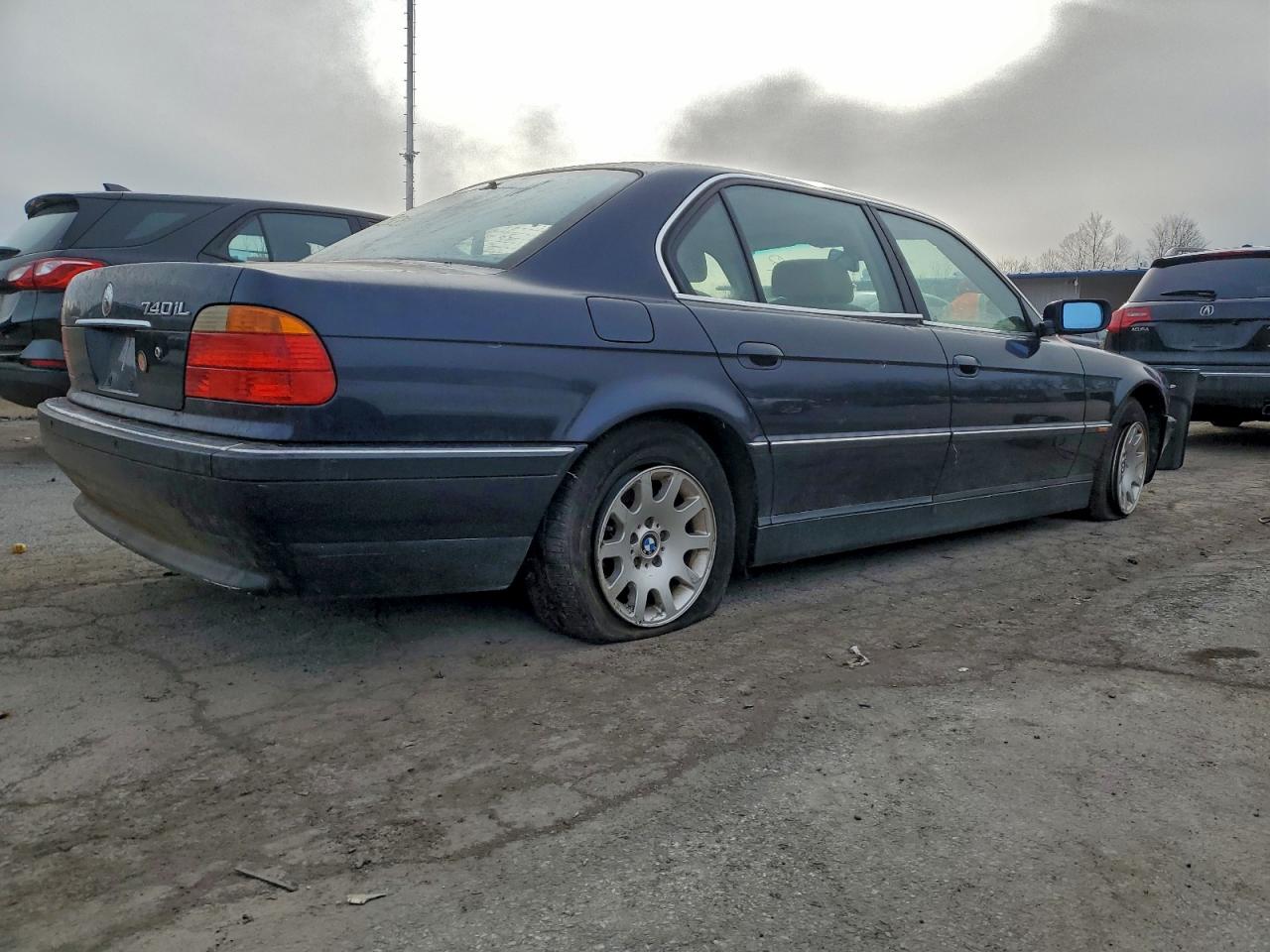 2000 Bmw 740 Il Blue vin: WBAGH8343YDP13089
