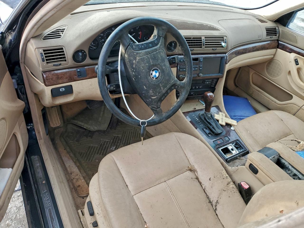 2000 Bmw 740 Il Blue vin: WBAGH8343YDP13089