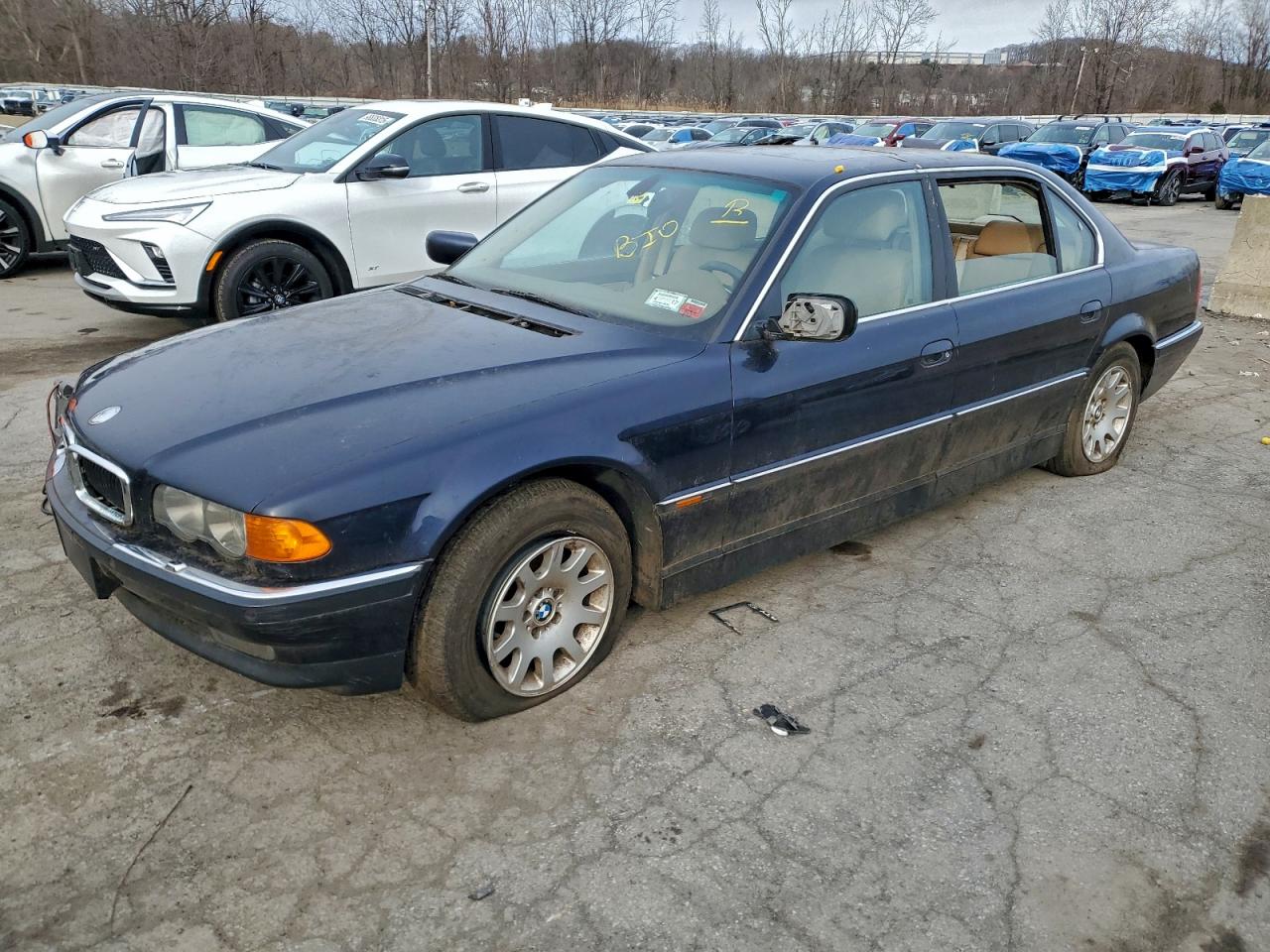 2000 Bmw 740 Il Blue vin: WBAGH8343YDP13089