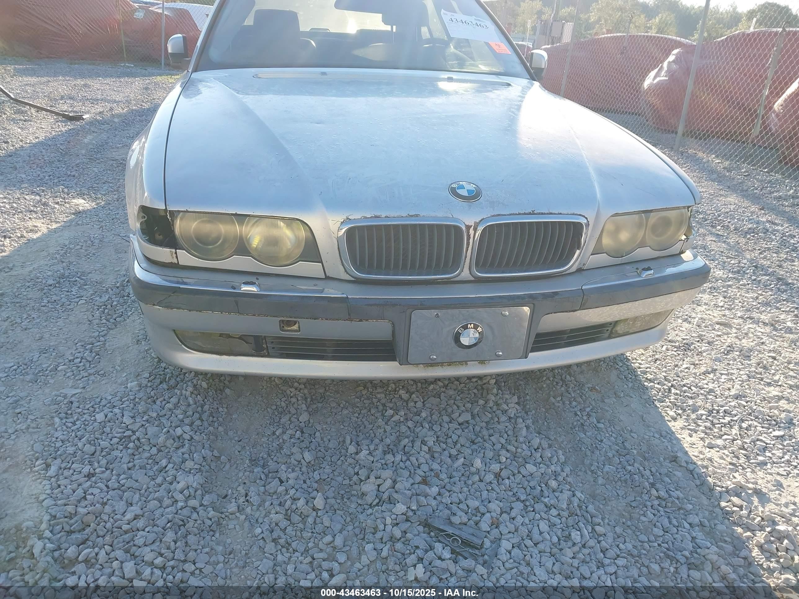 2001 Bmw 740il   Silver vin: WBAGH83441DP20011