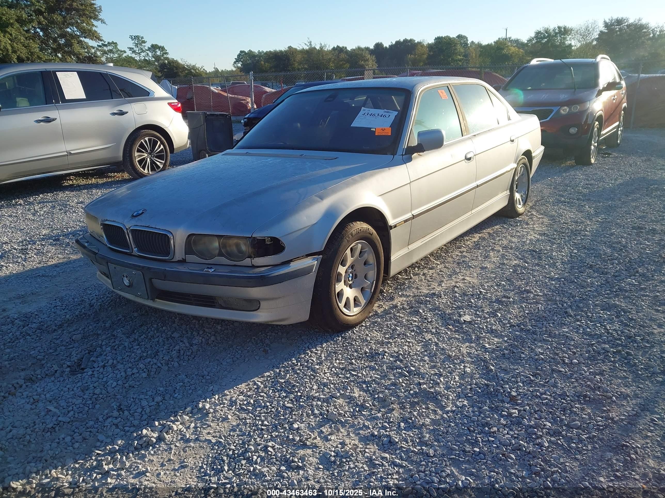 2001 Bmw 740il   Silver vin: WBAGH83441DP20011