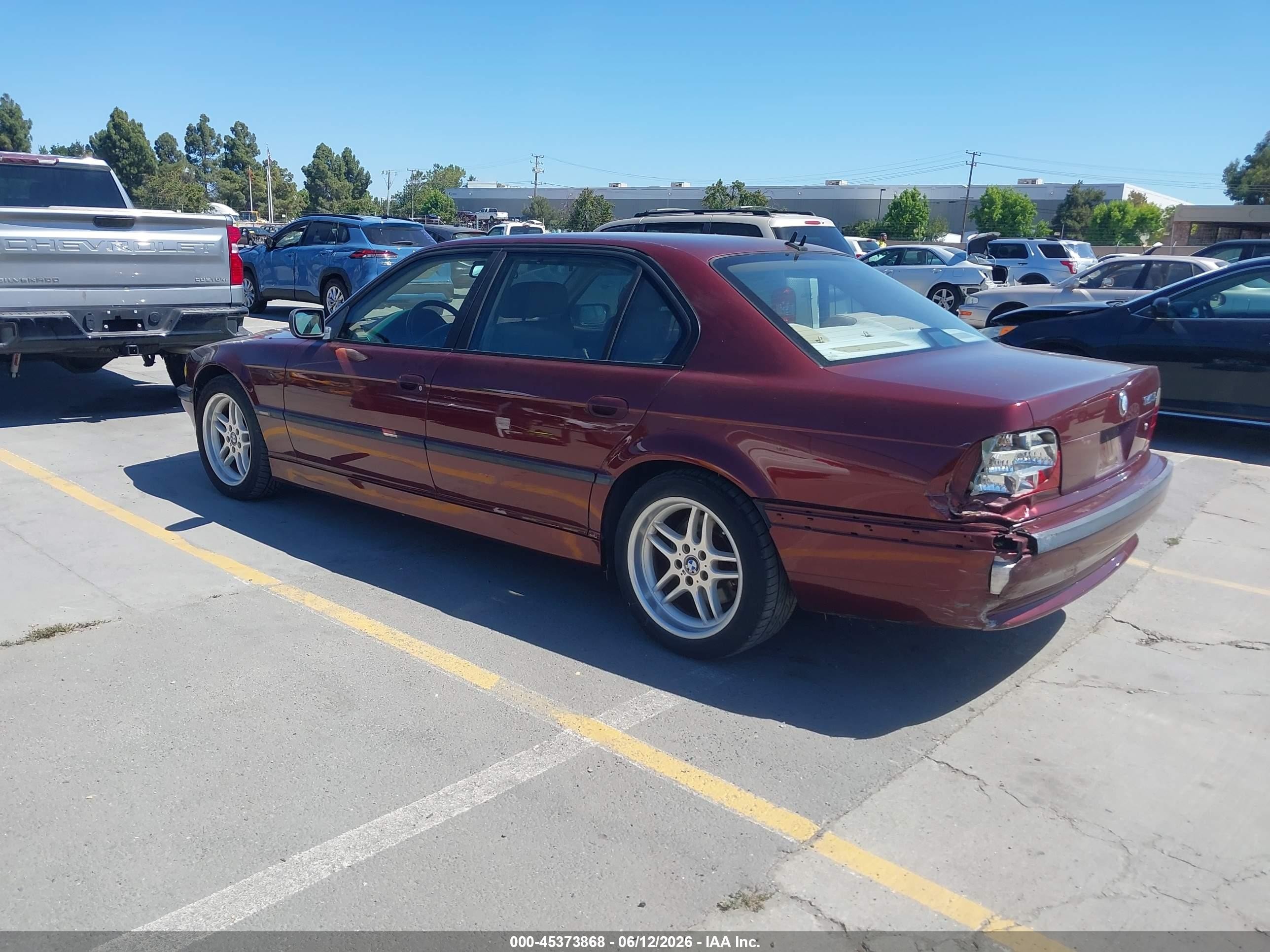 2001 Bmw 740il   Red vin: WBAGH83441DP21546