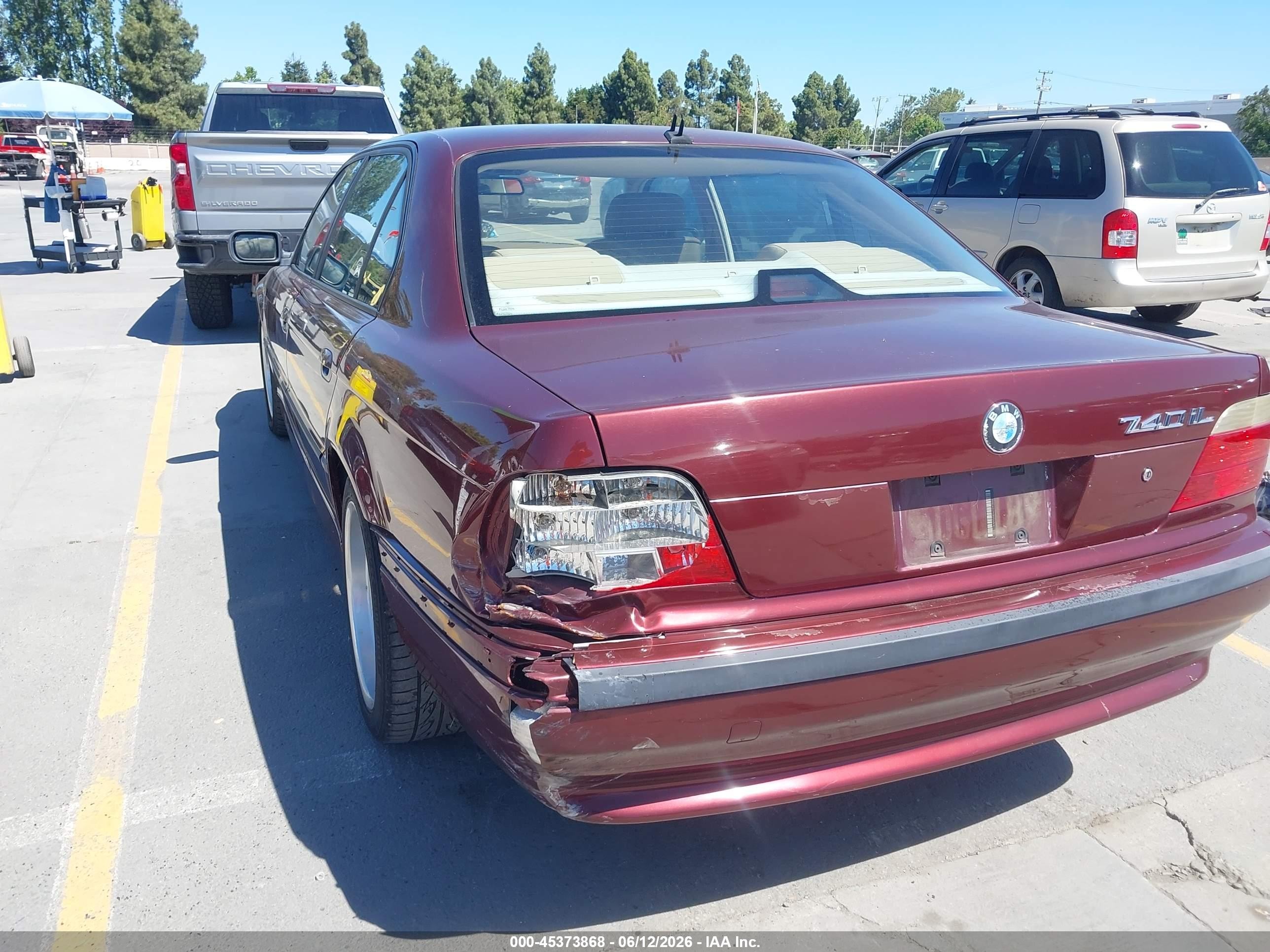 2001 Bmw 740il   Red vin: WBAGH83441DP21546