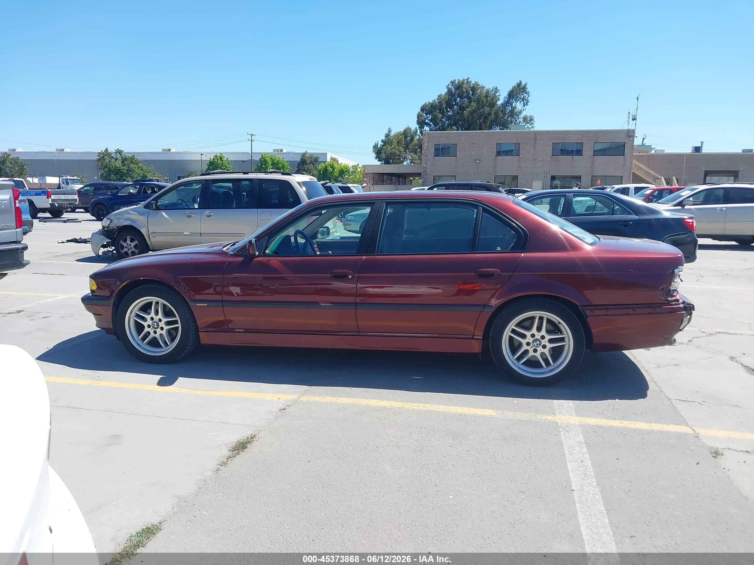 2001 Bmw 740il   Red vin: WBAGH83441DP21546