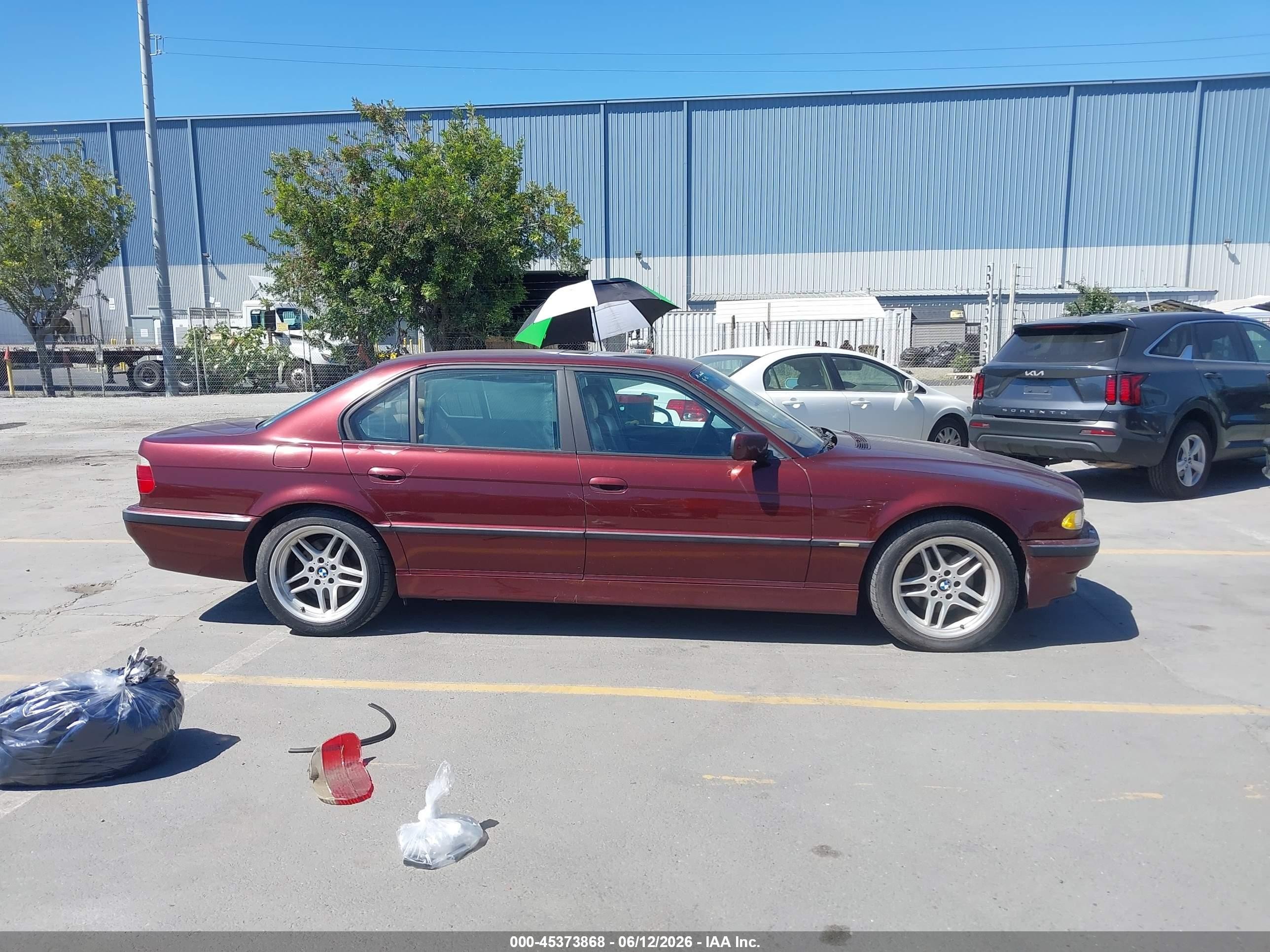 2001 Bmw 740il   Red vin: WBAGH83441DP21546