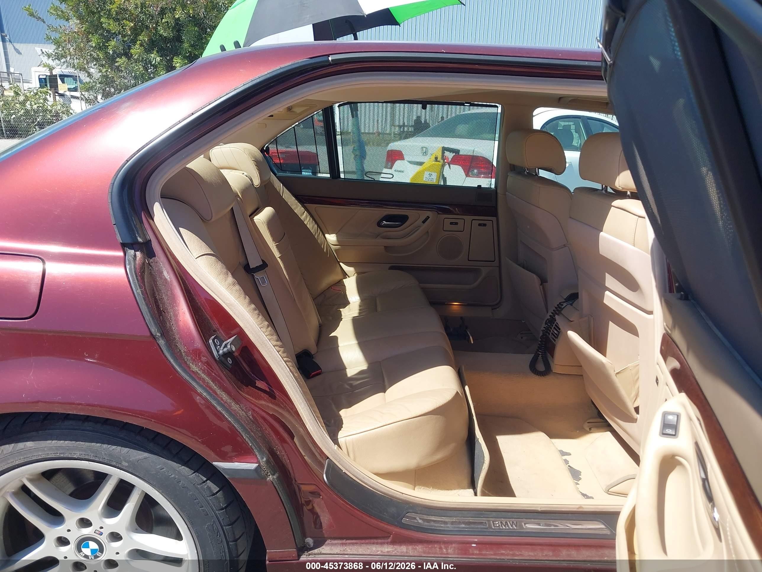 2001 Bmw 740il   Red vin: WBAGH83441DP21546