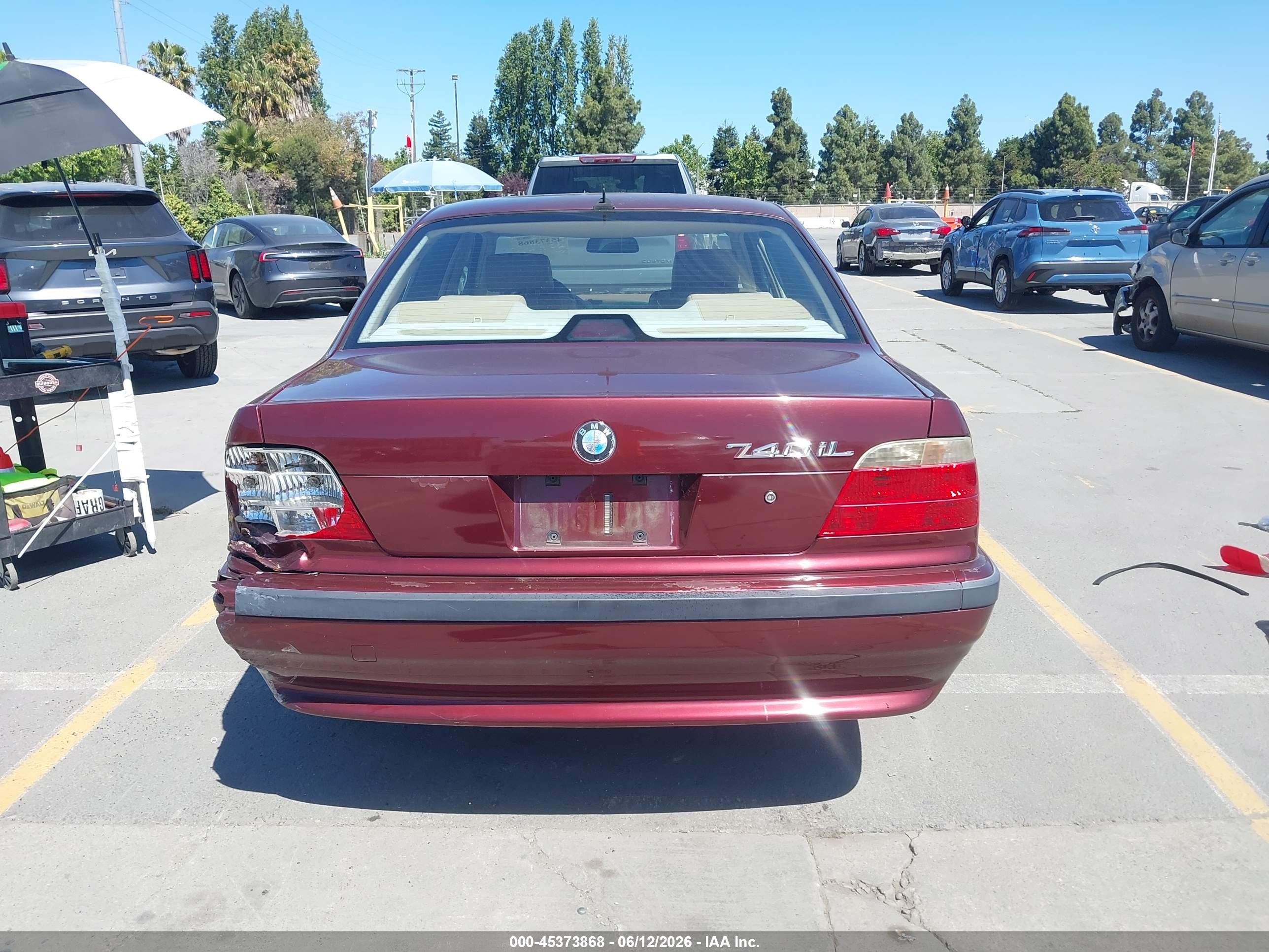 2001 Bmw 740il   Red vin: WBAGH83441DP21546
