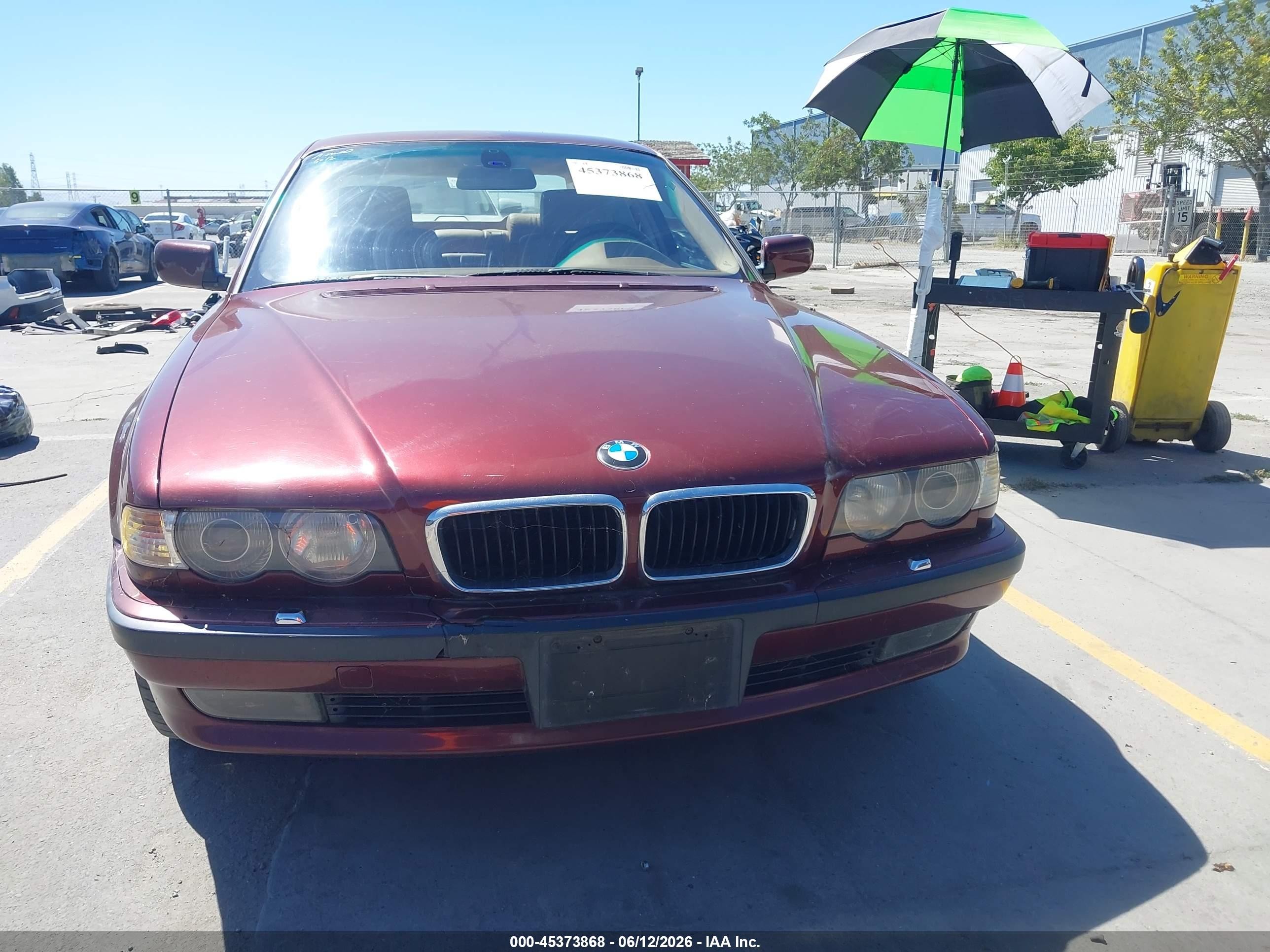 2001 Bmw 740il   Red vin: WBAGH83441DP21546