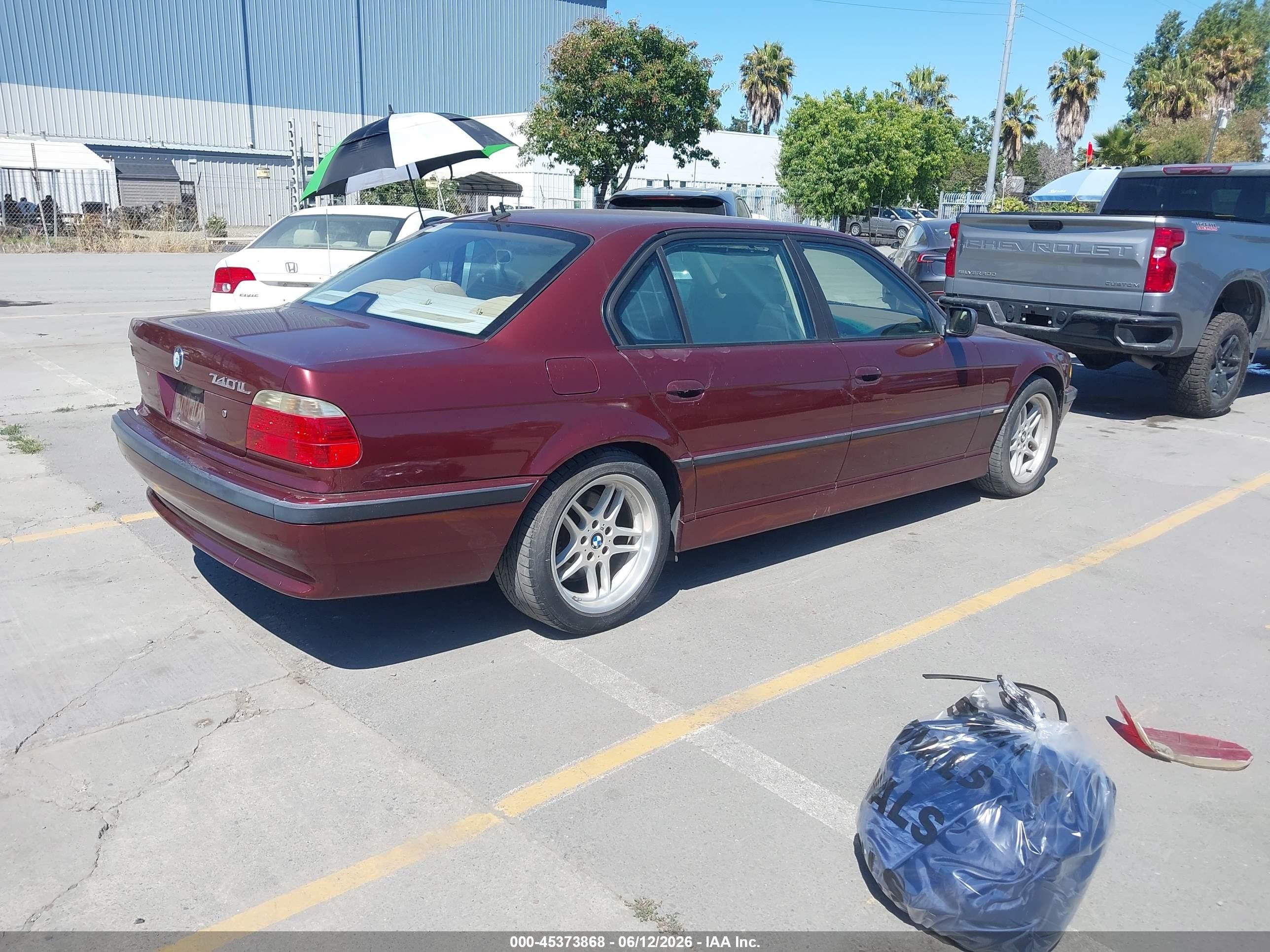 2001 Bmw 740il   Red vin: WBAGH83441DP21546