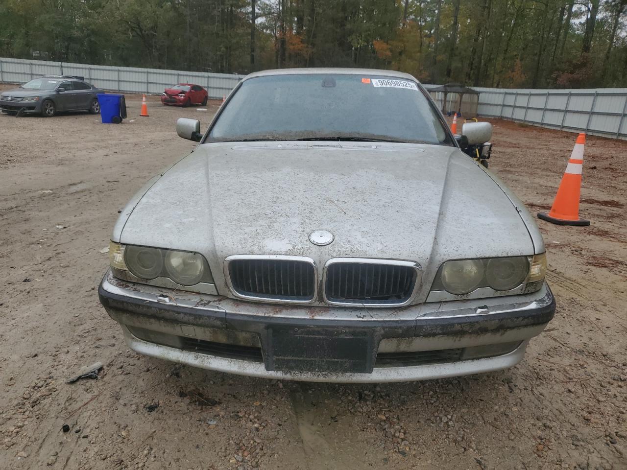 2001 Bmw 740 Il Silver vin: WBAGH83441DP28836