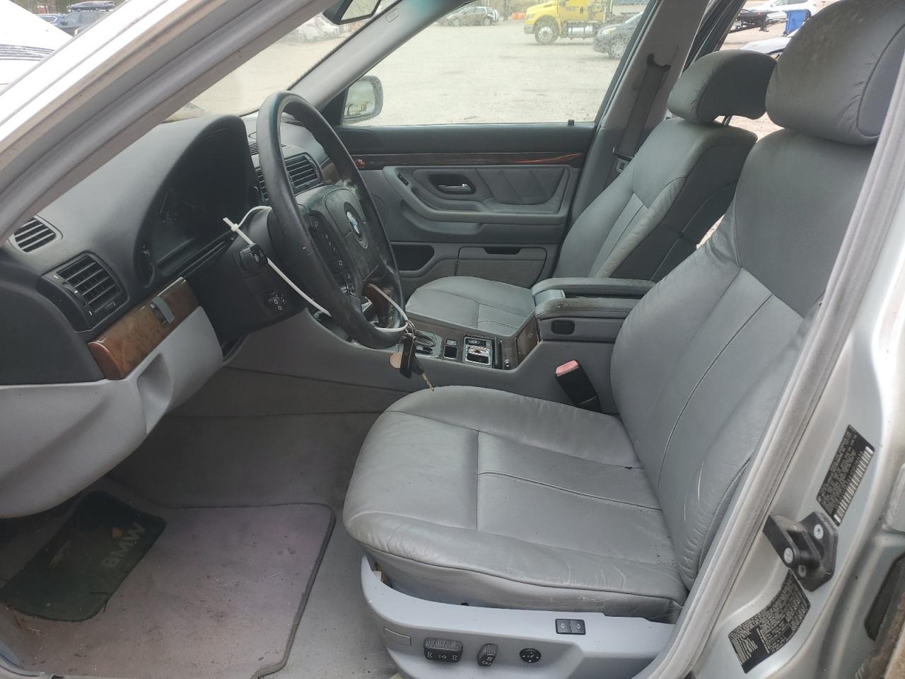 2001 Bmw 740 Il Silver vin: WBAGH83441DP28836