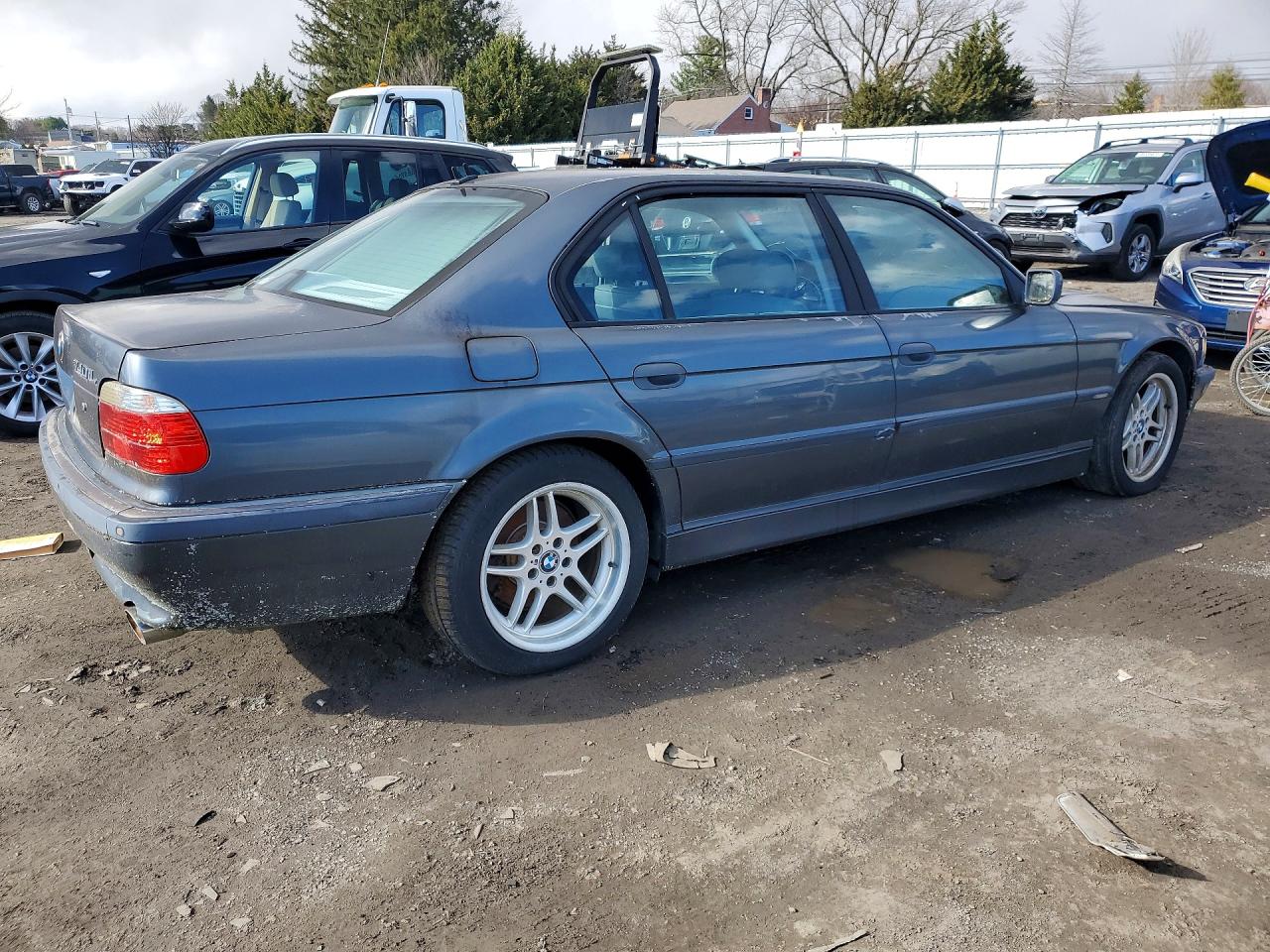 2001 Bmw 740 Il Blue vin: WBAGH83441DP31672
