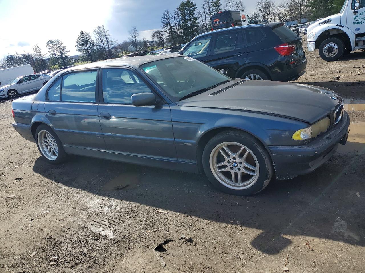 2001 Bmw 740 Il Blue vin: WBAGH83441DP31672