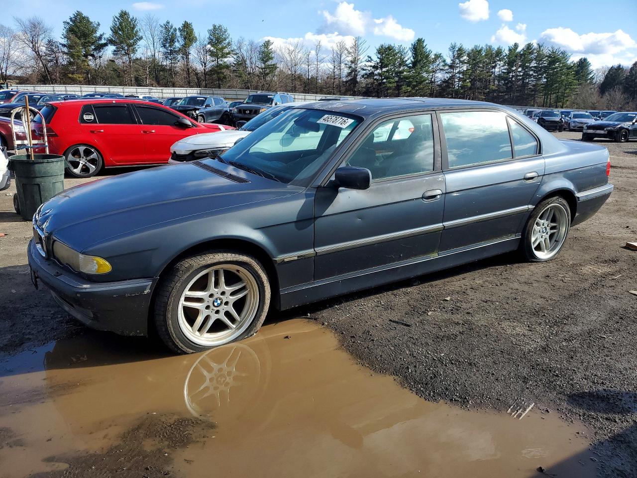 2001 Bmw 740 Il Blue vin: WBAGH83441DP31672