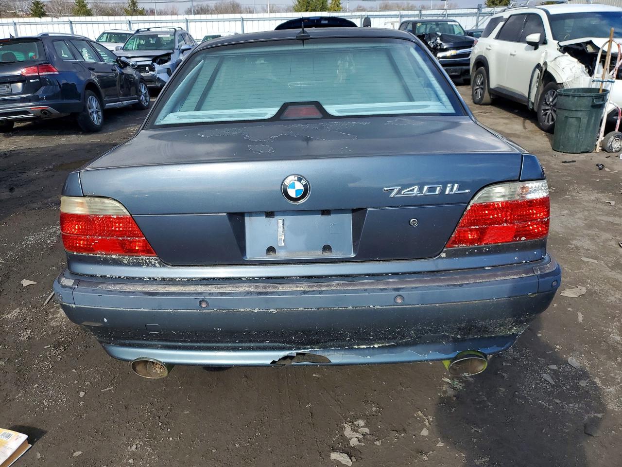 2001 Bmw 740 Il Blue vin: WBAGH83441DP31672