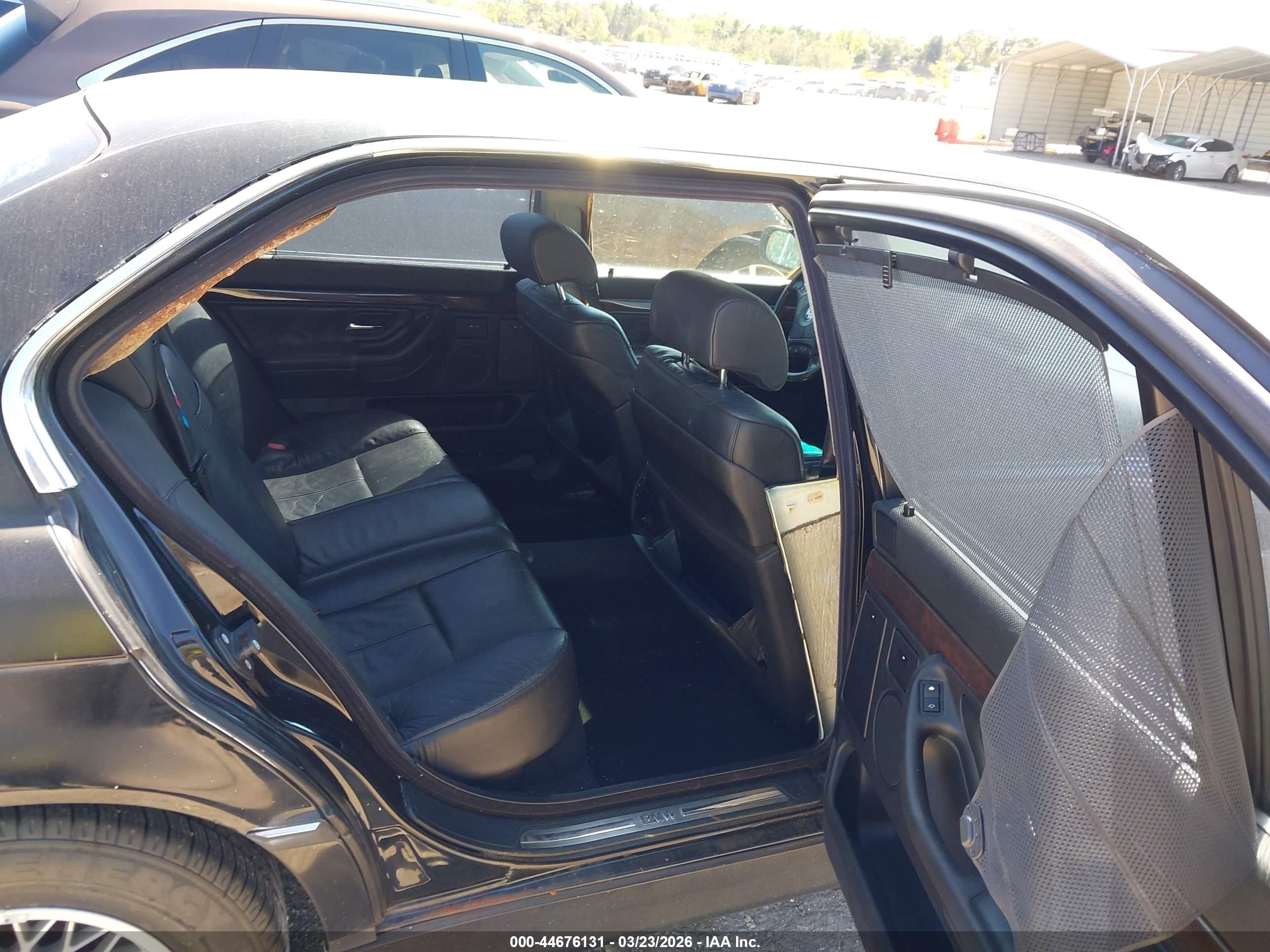 2000 Bmw 740il   Black vin: WBAGH8344YDP09519