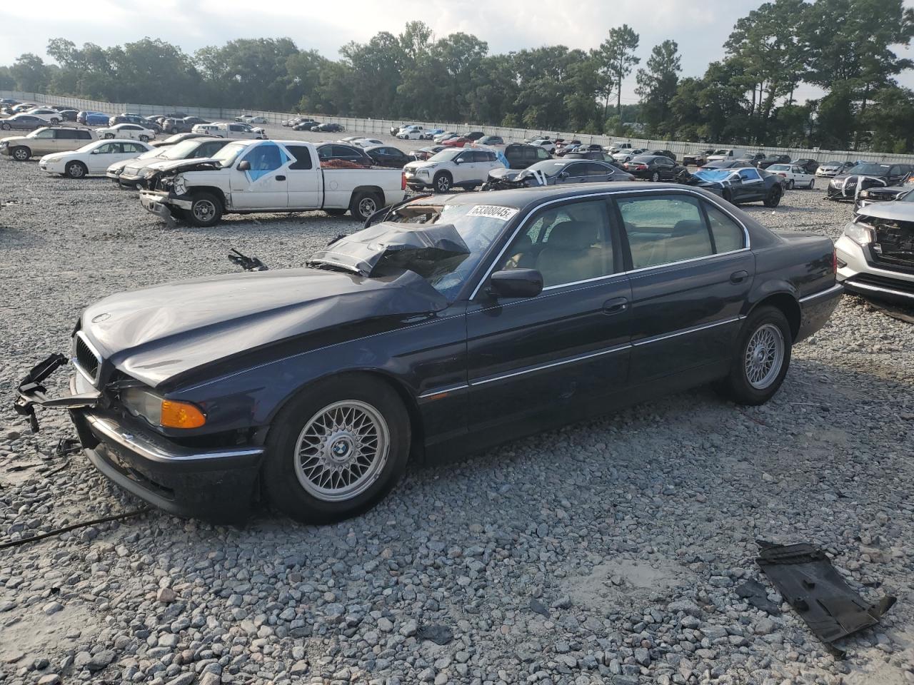 2000 Bmw 740 Il Blue vin: WBAGH8344YDP11741