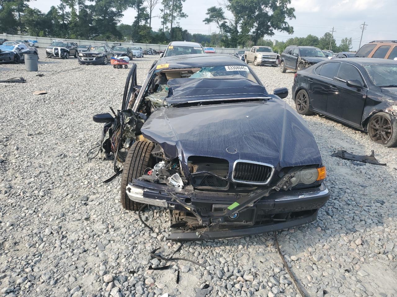 2000 Bmw 740 Il Blue vin: WBAGH8344YDP11741