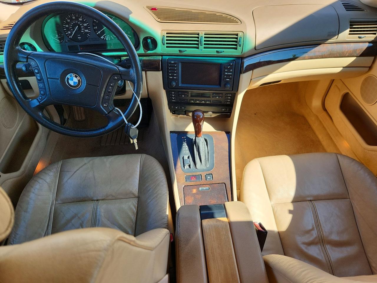 2001 Bmw 740 Il White vin: WBAGH83451DP27940
