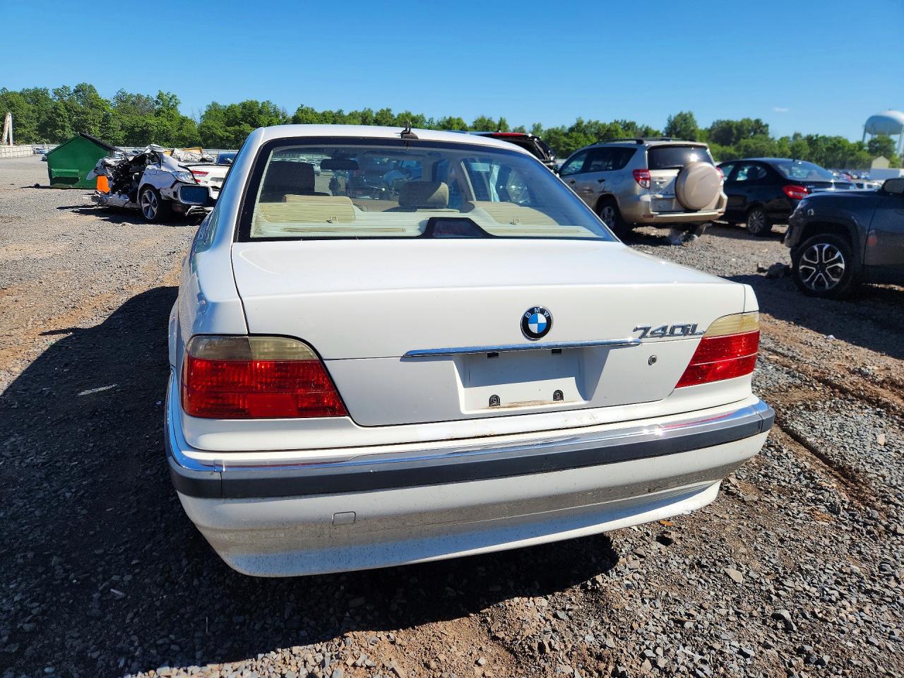 2001 Bmw 740 Il White vin: WBAGH83451DP27940