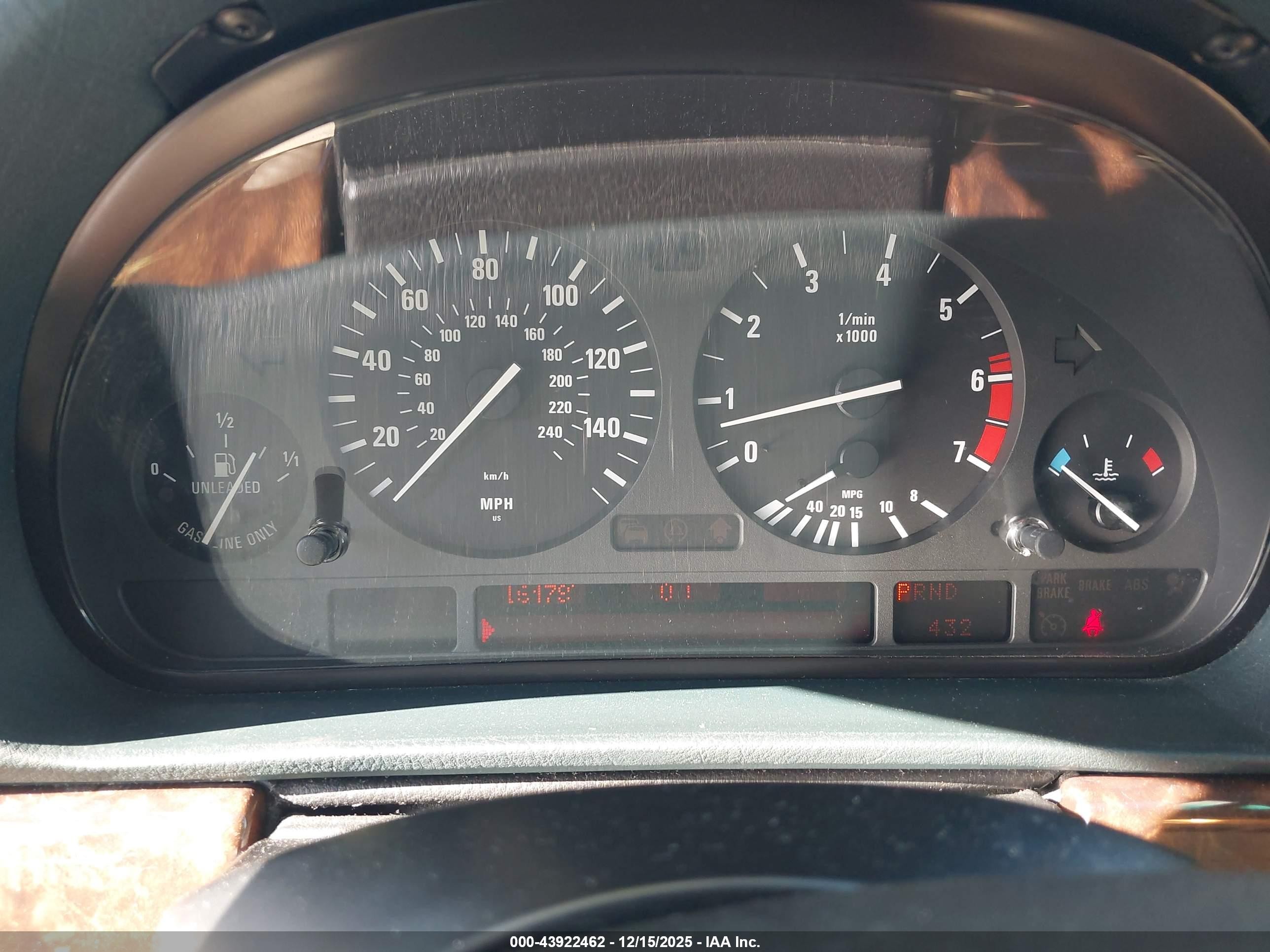 2000 Bmw 740 Il Green vin: WBAGH8345YDP10517