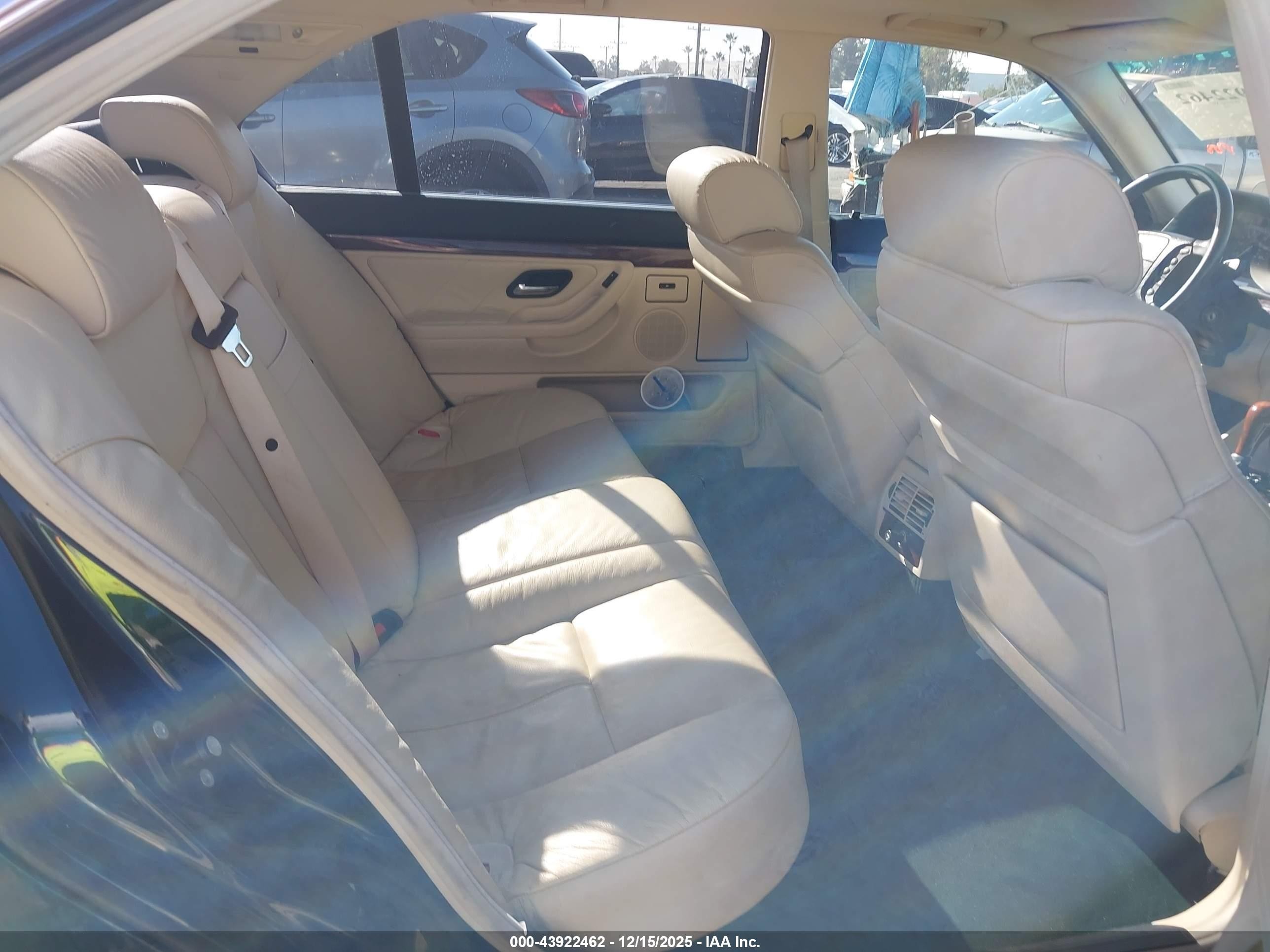 2000 Bmw 740 Il Green vin: WBAGH8345YDP10517