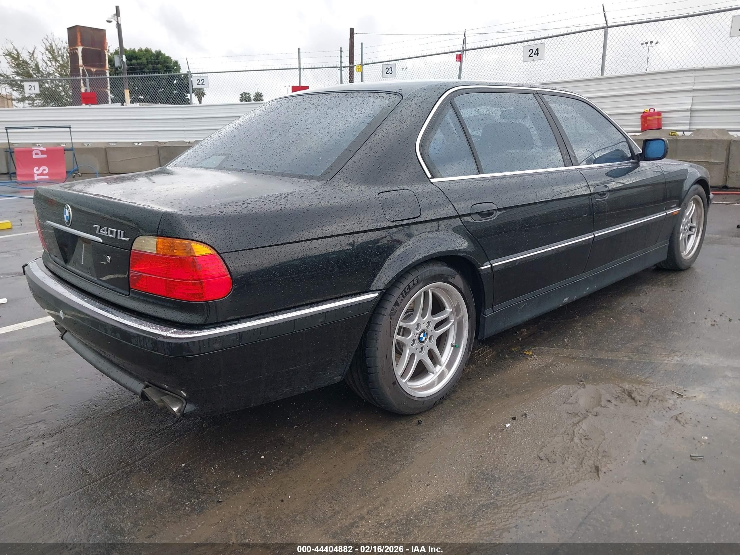 2000 Bmw 740il   Black vin: WBAGH8345YDP11120