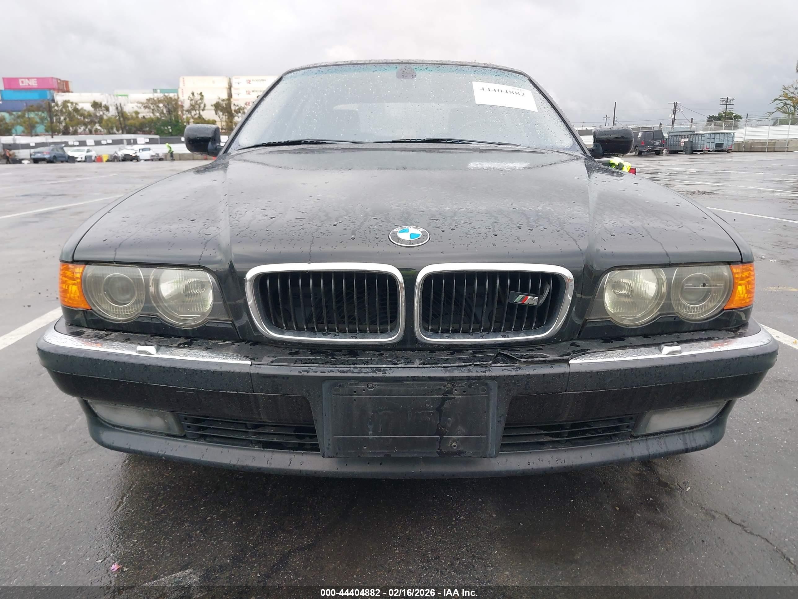 2000 Bmw 740il   Black vin: WBAGH8345YDP11120