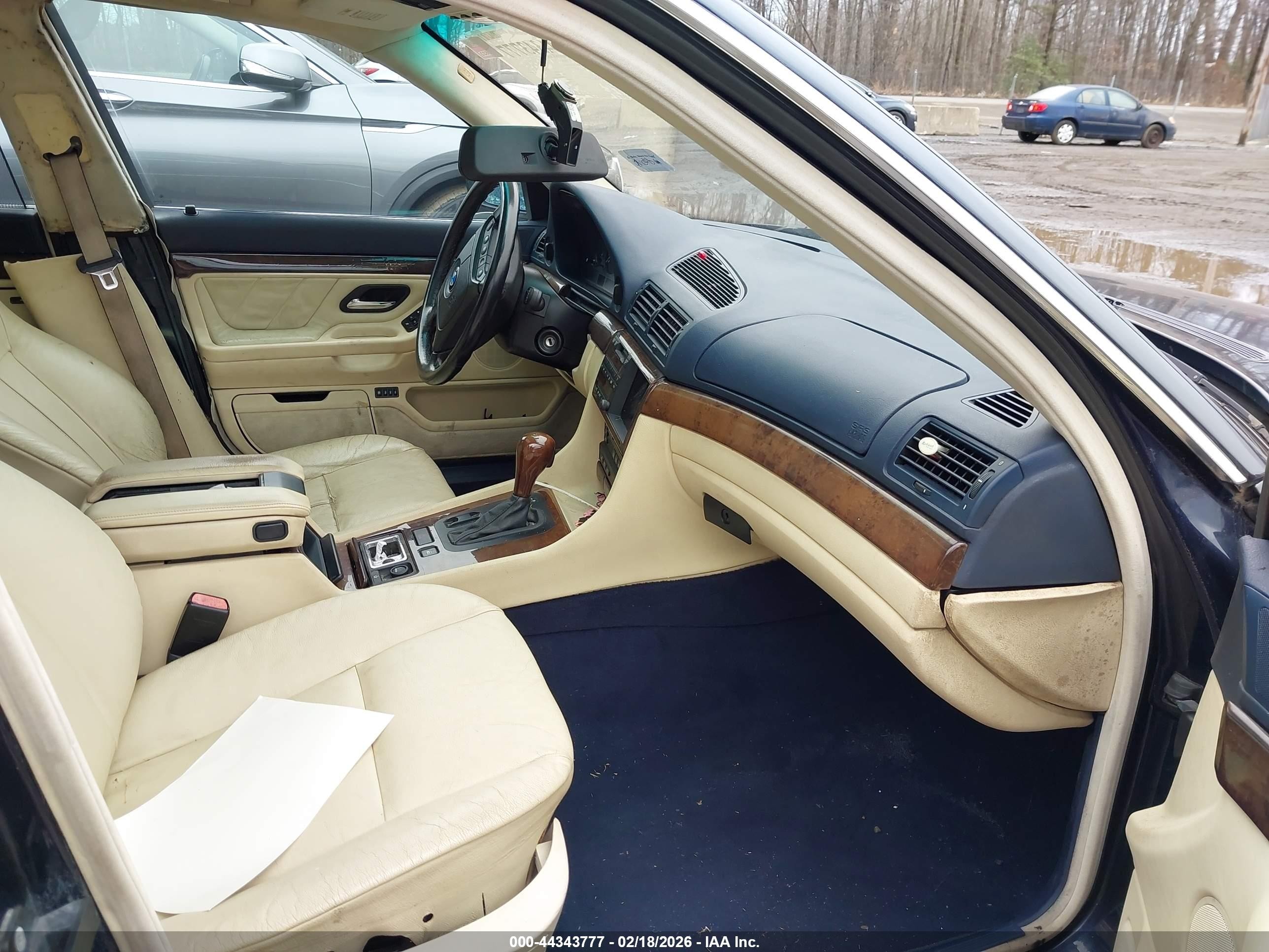 2000 Bmw 740il   Blue vin: WBAGH8345YDP11134