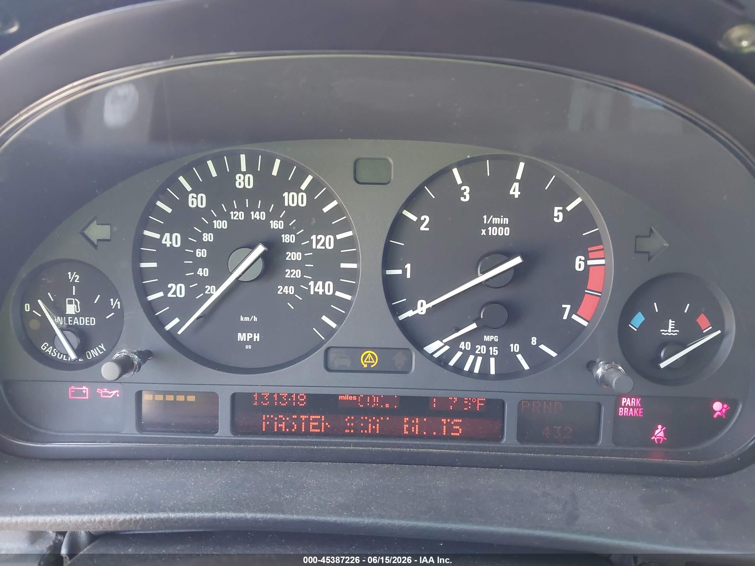 2000 Bmw 740il   Black vin: WBAGH8346YDP13751