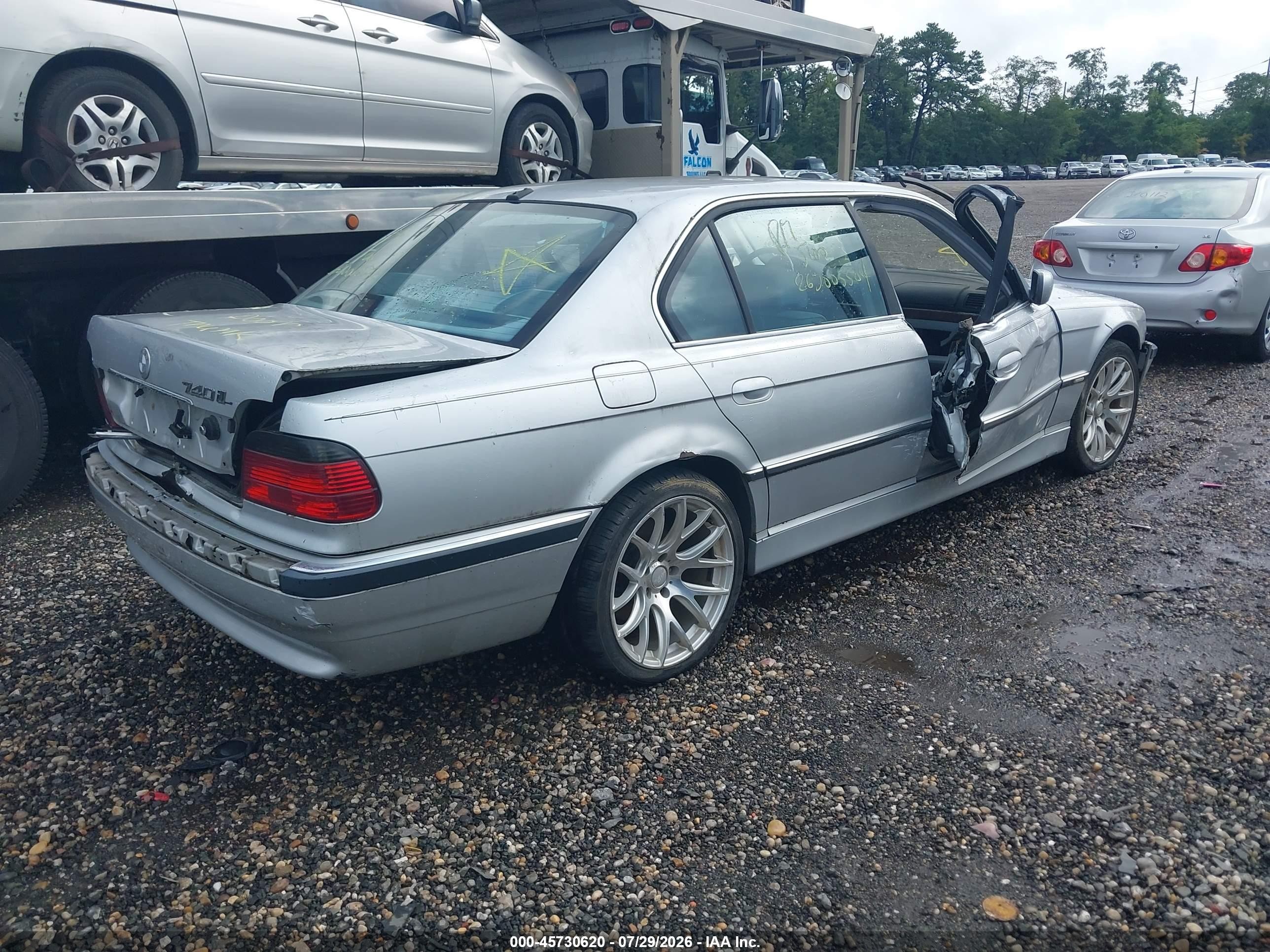 2001 Bmw 740il Silver vin: WBAGH83471DP21931