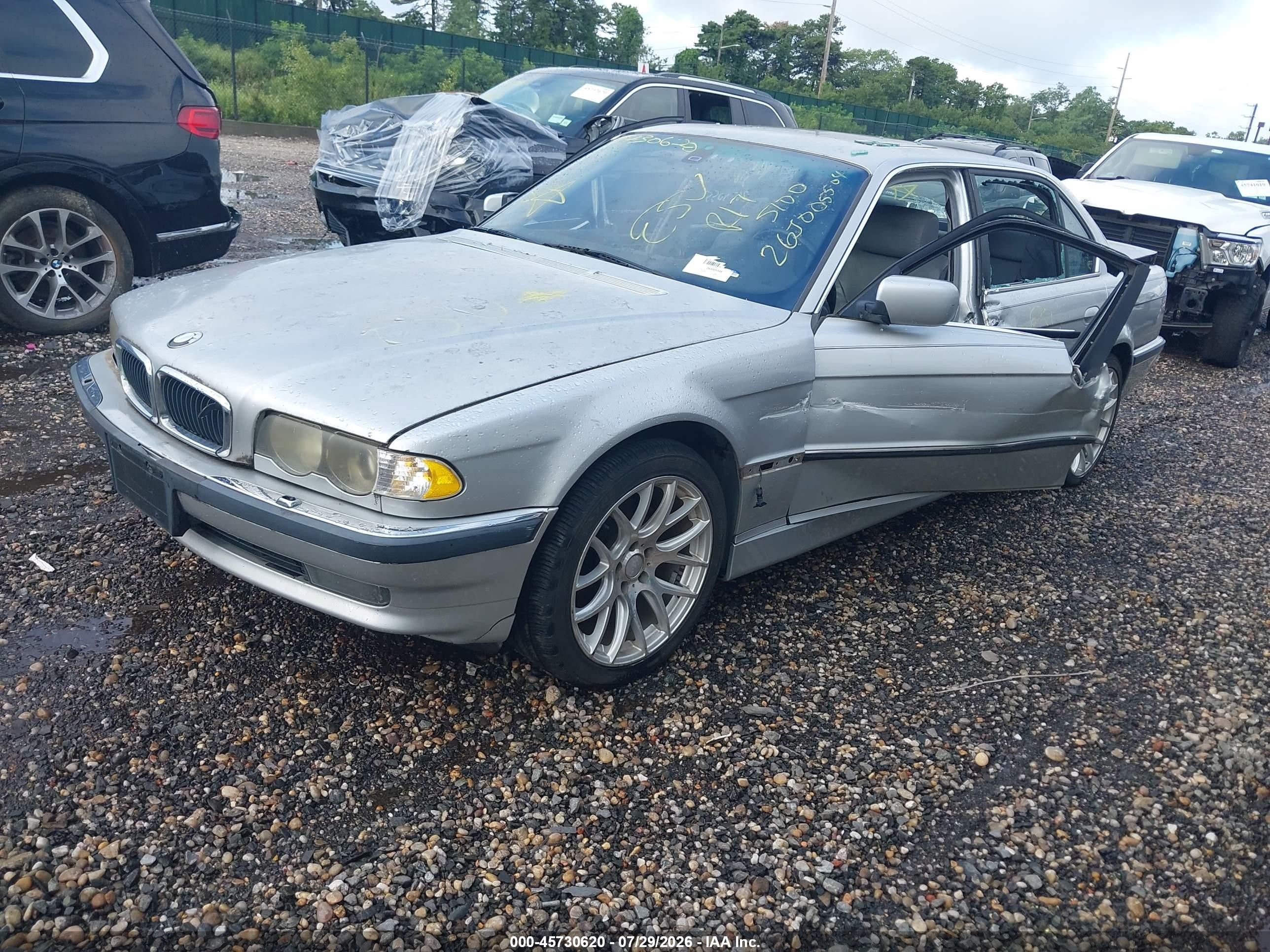 2001 Bmw 740il Silver vin: WBAGH83471DP21931