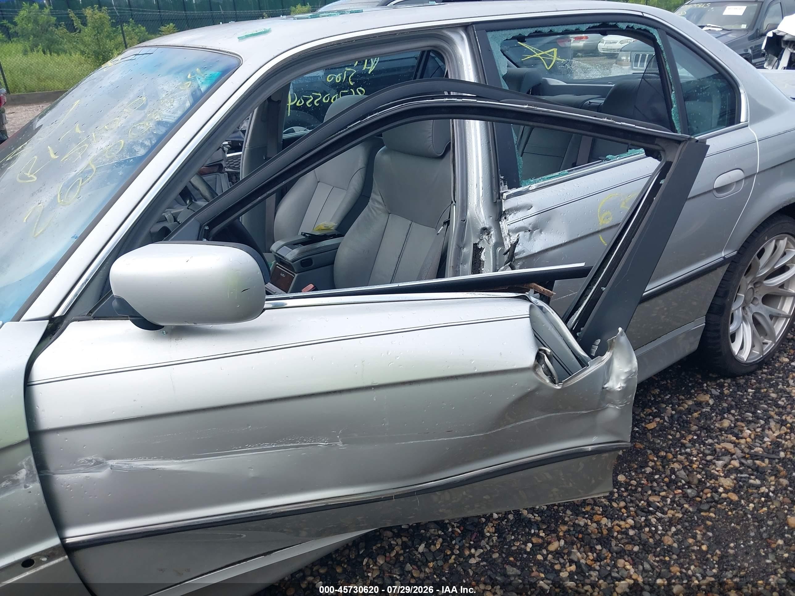 2001 Bmw 740il Silver vin: WBAGH83471DP21931