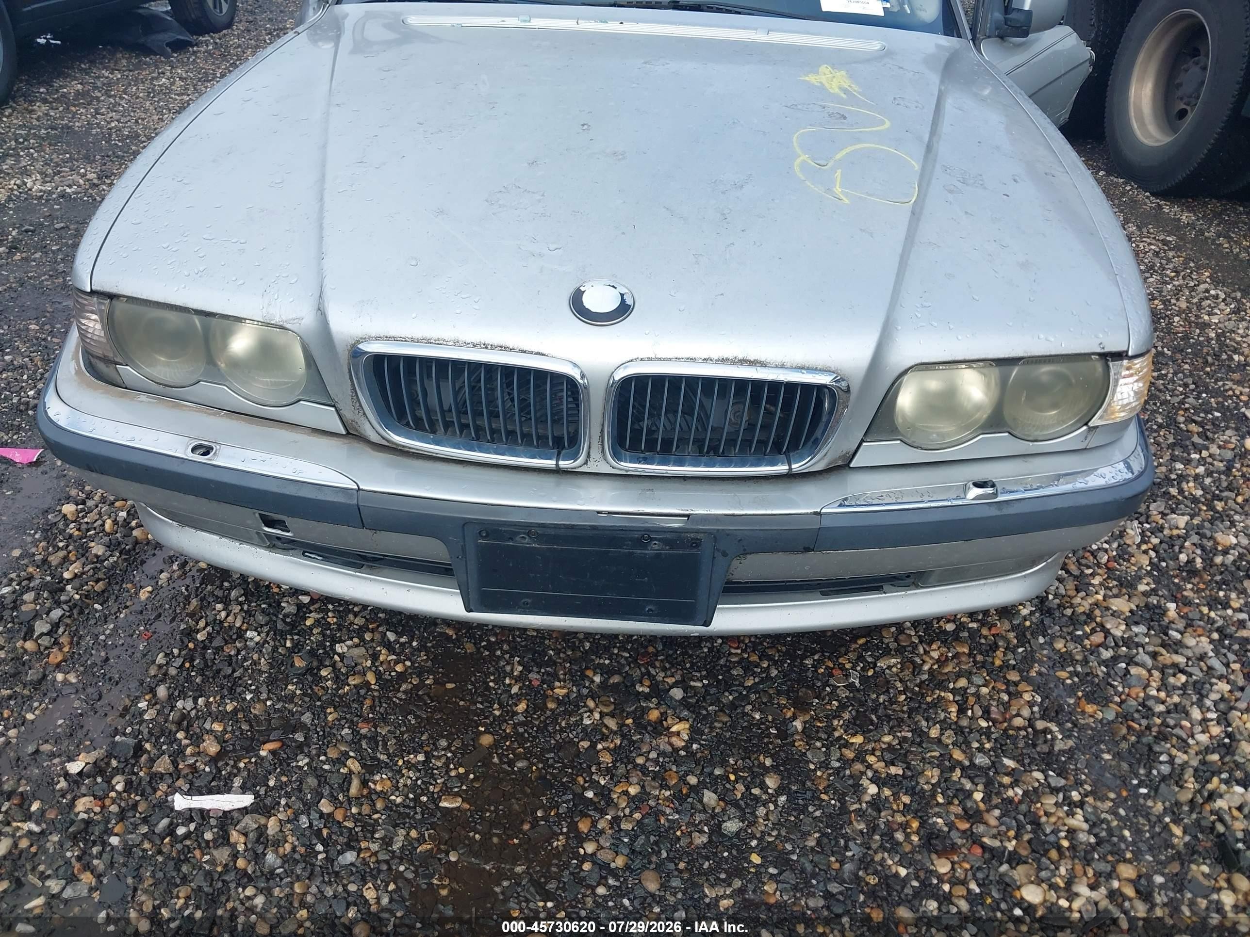 2001 Bmw 740il Silver vin: WBAGH83471DP21931