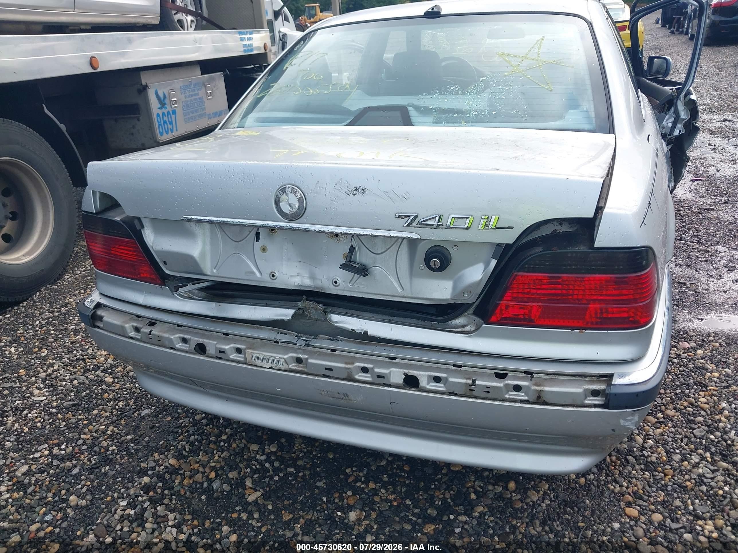 2001 Bmw 740il Silver vin: WBAGH83471DP21931