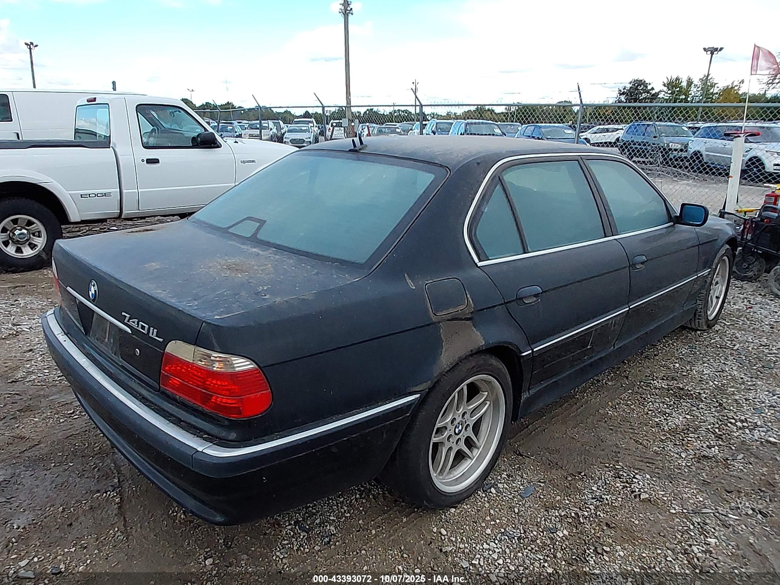 2001 Bmw 740il   Black vin: WBAGH83471DP23758