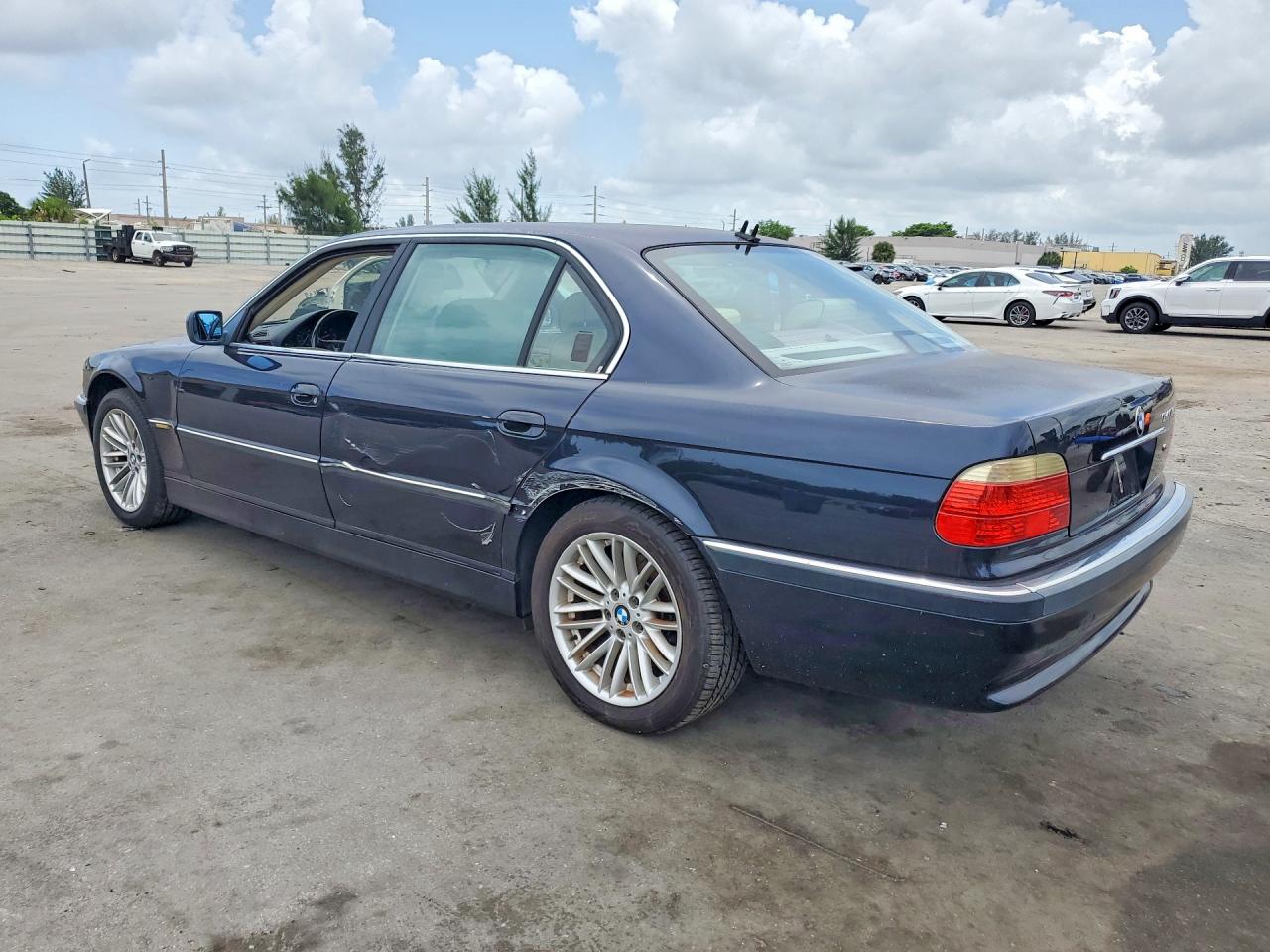 2001 Bmw 740 Il Blue vin: WBAGH83471DP25350