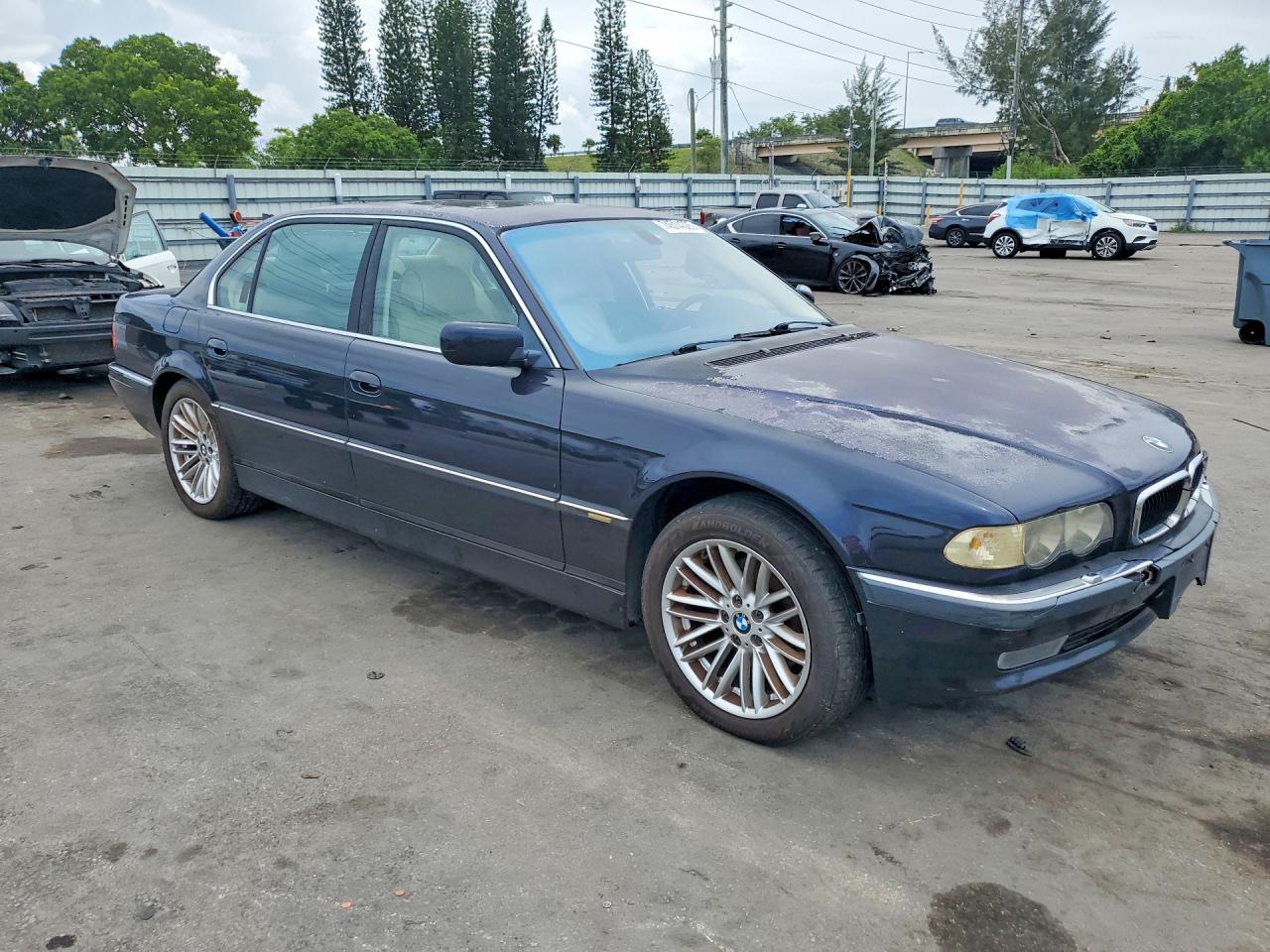2001 Bmw 740 Il Blue vin: WBAGH83471DP25350