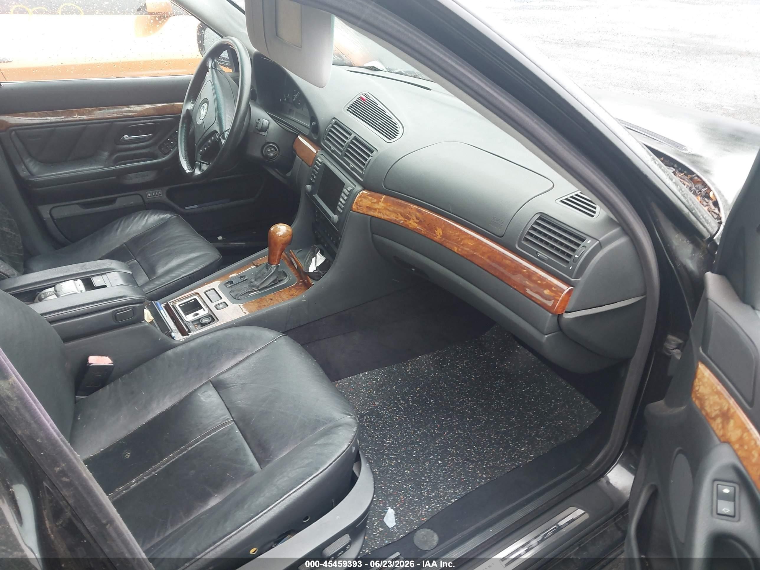 2001 Bmw 740il   Black vin: WBAGH83471DP32394