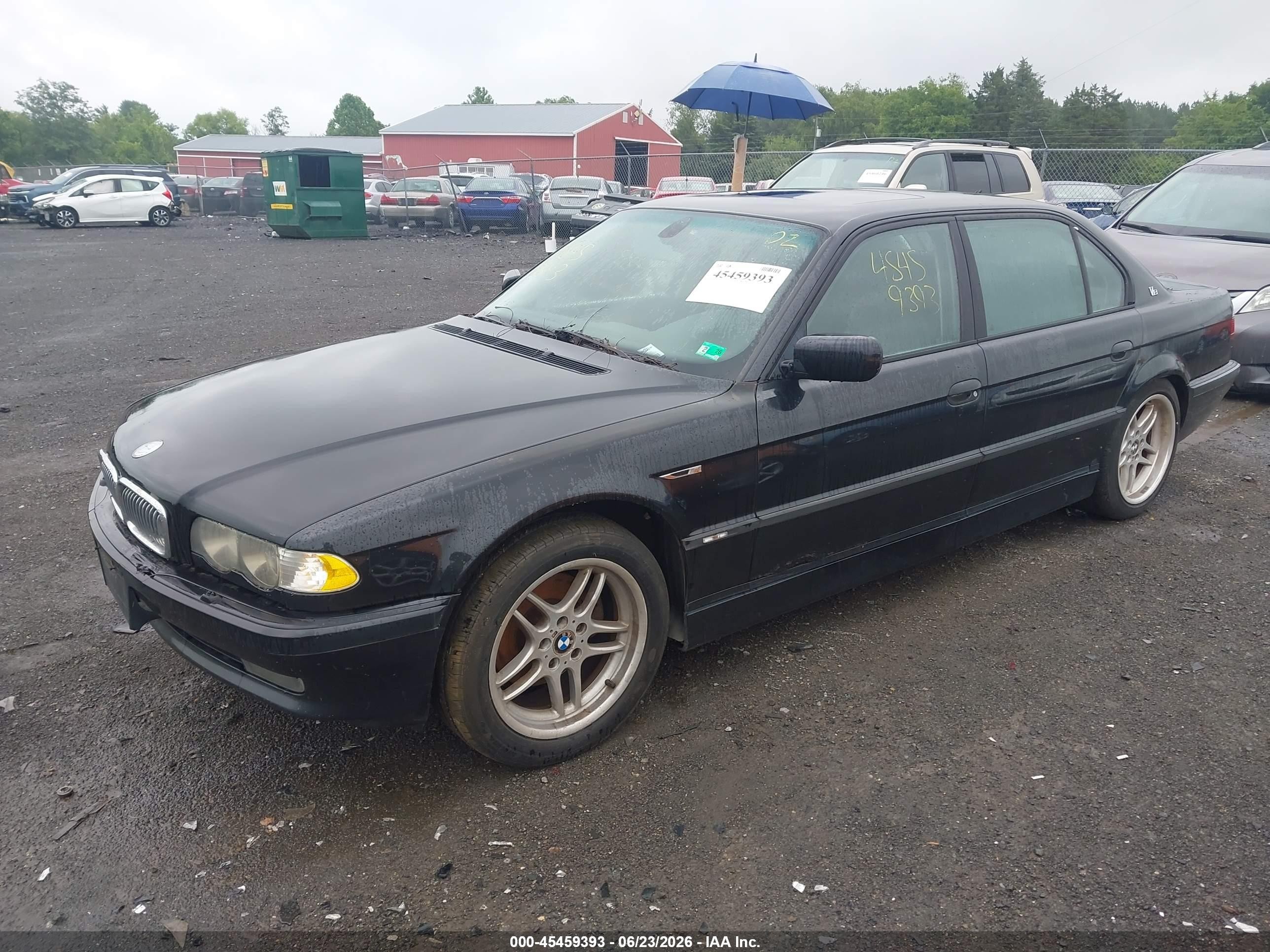 2001 Bmw 740il   Black vin: WBAGH83471DP32394