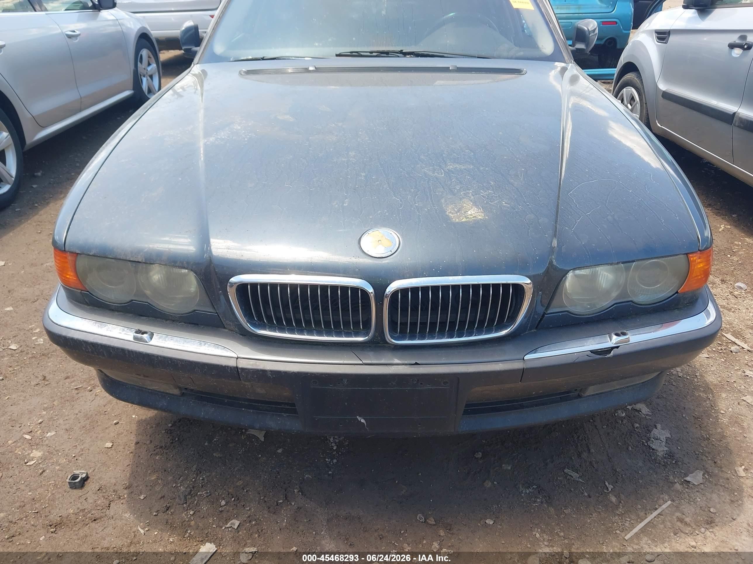 2000 Bmw 740il Gray vin: WBAGH8347YDP09692