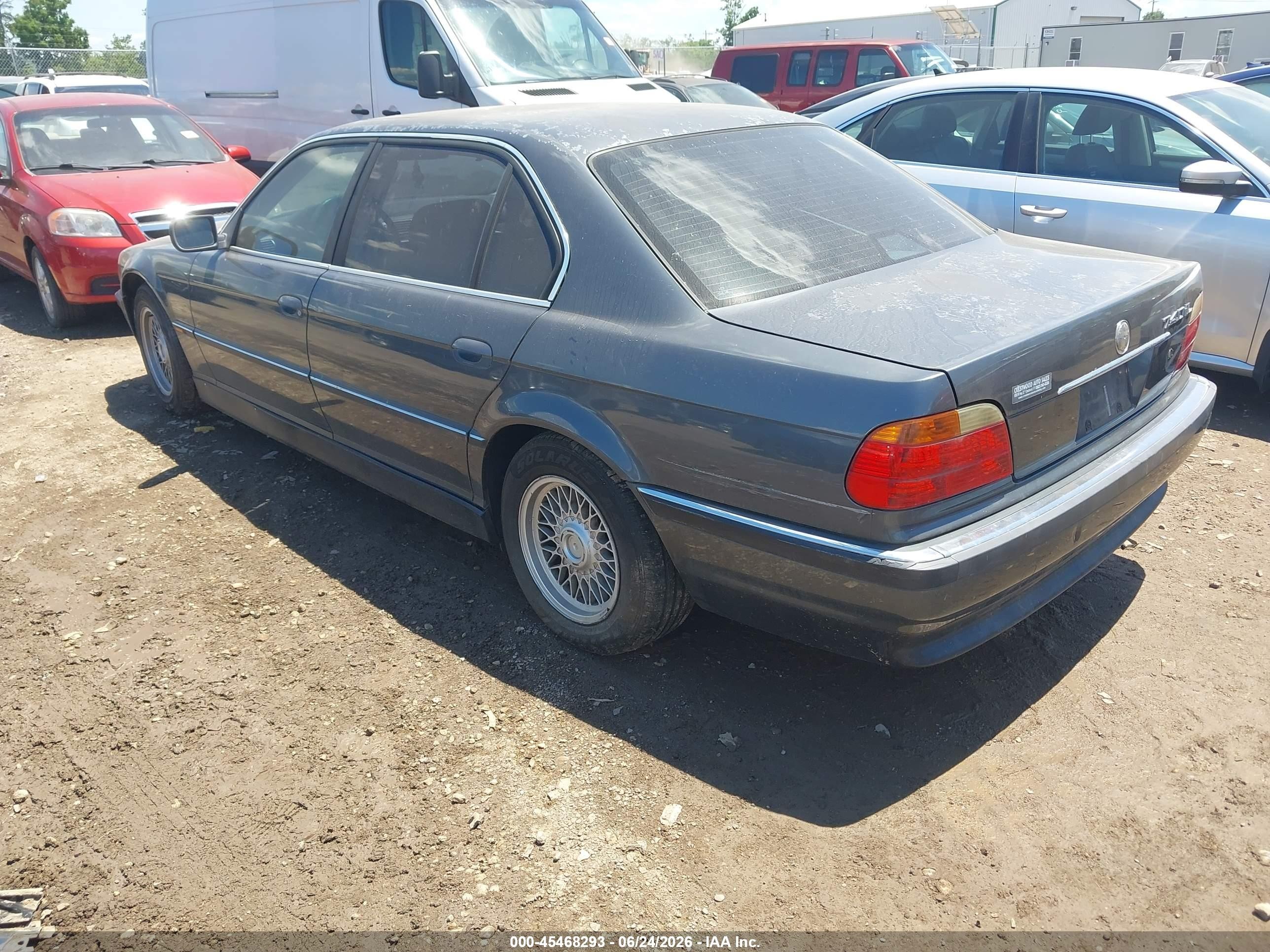2000 Bmw 740il Gray vin: WBAGH8347YDP09692