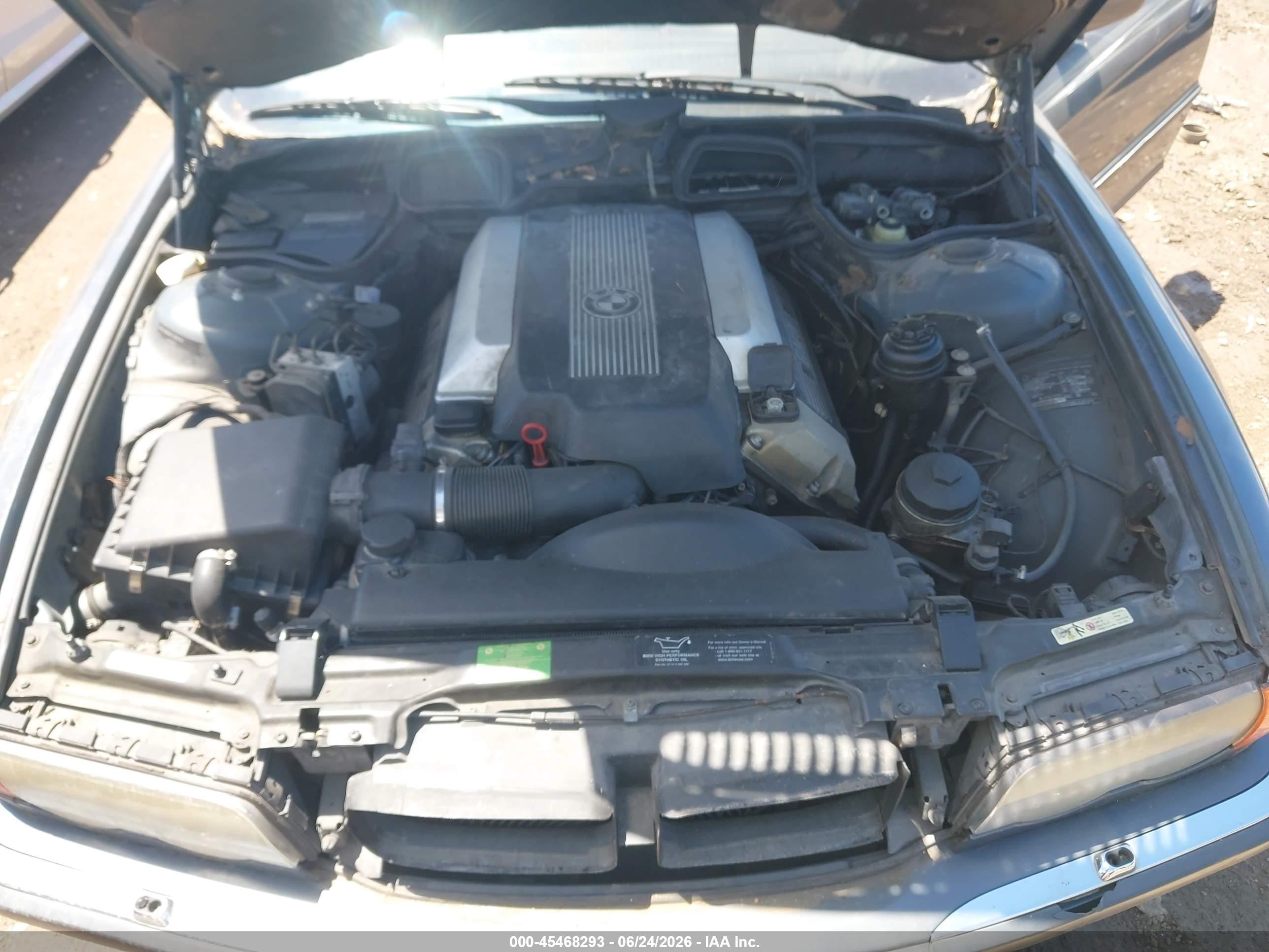 2000 Bmw 740il Gray vin: WBAGH8347YDP09692
