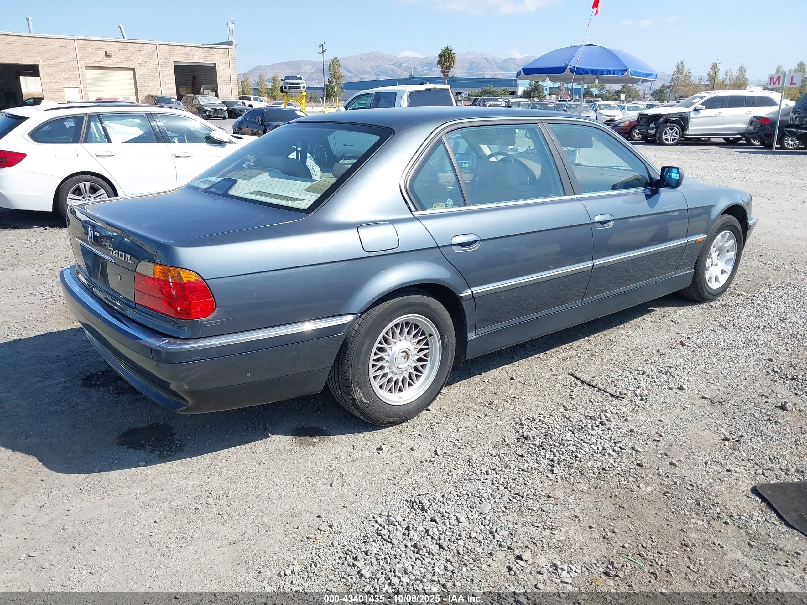 2000 Bmw 740il   Gray vin: WBAGH8347YDP09756
