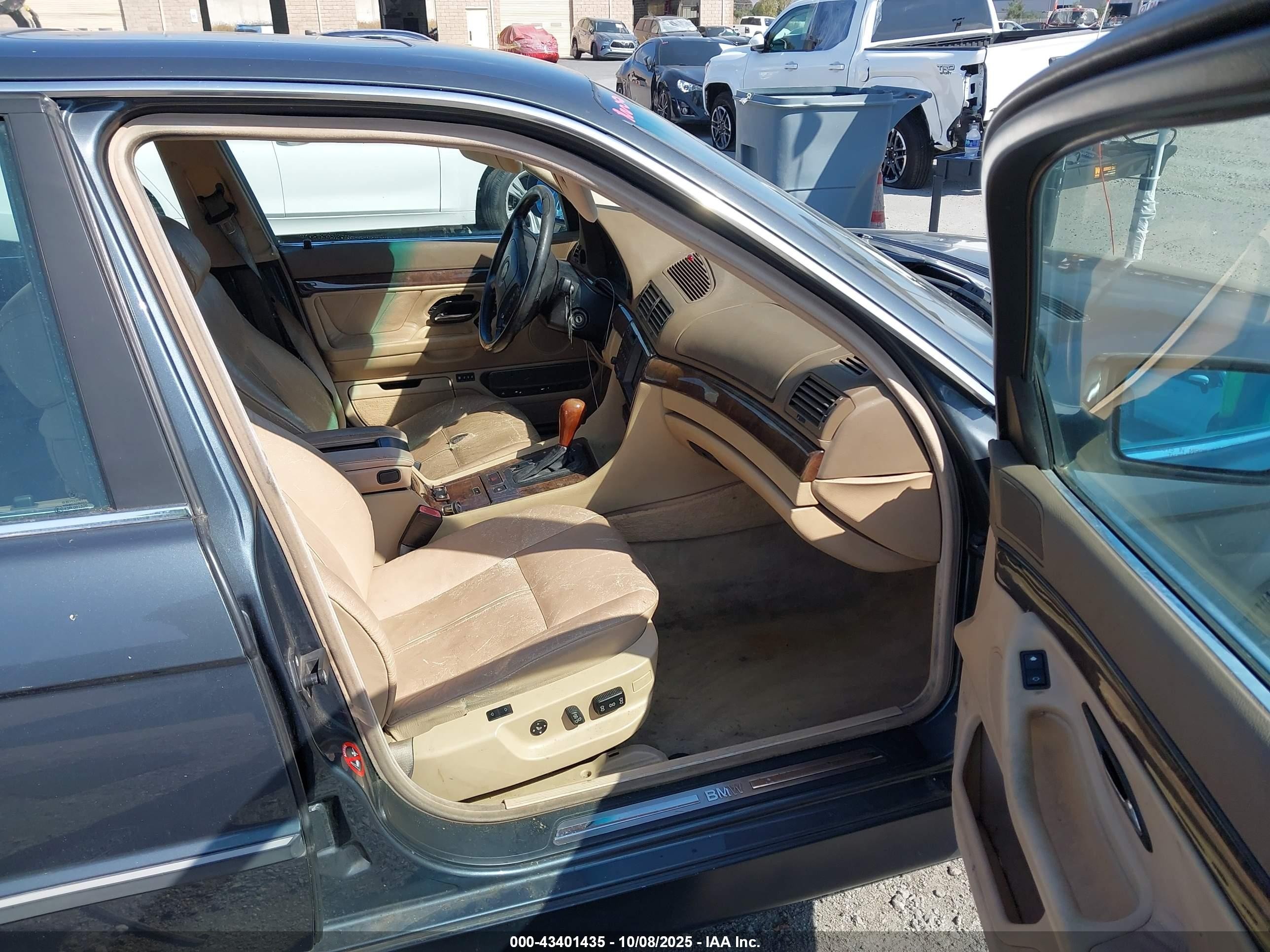 2000 Bmw 740il   Gray vin: WBAGH8347YDP09756