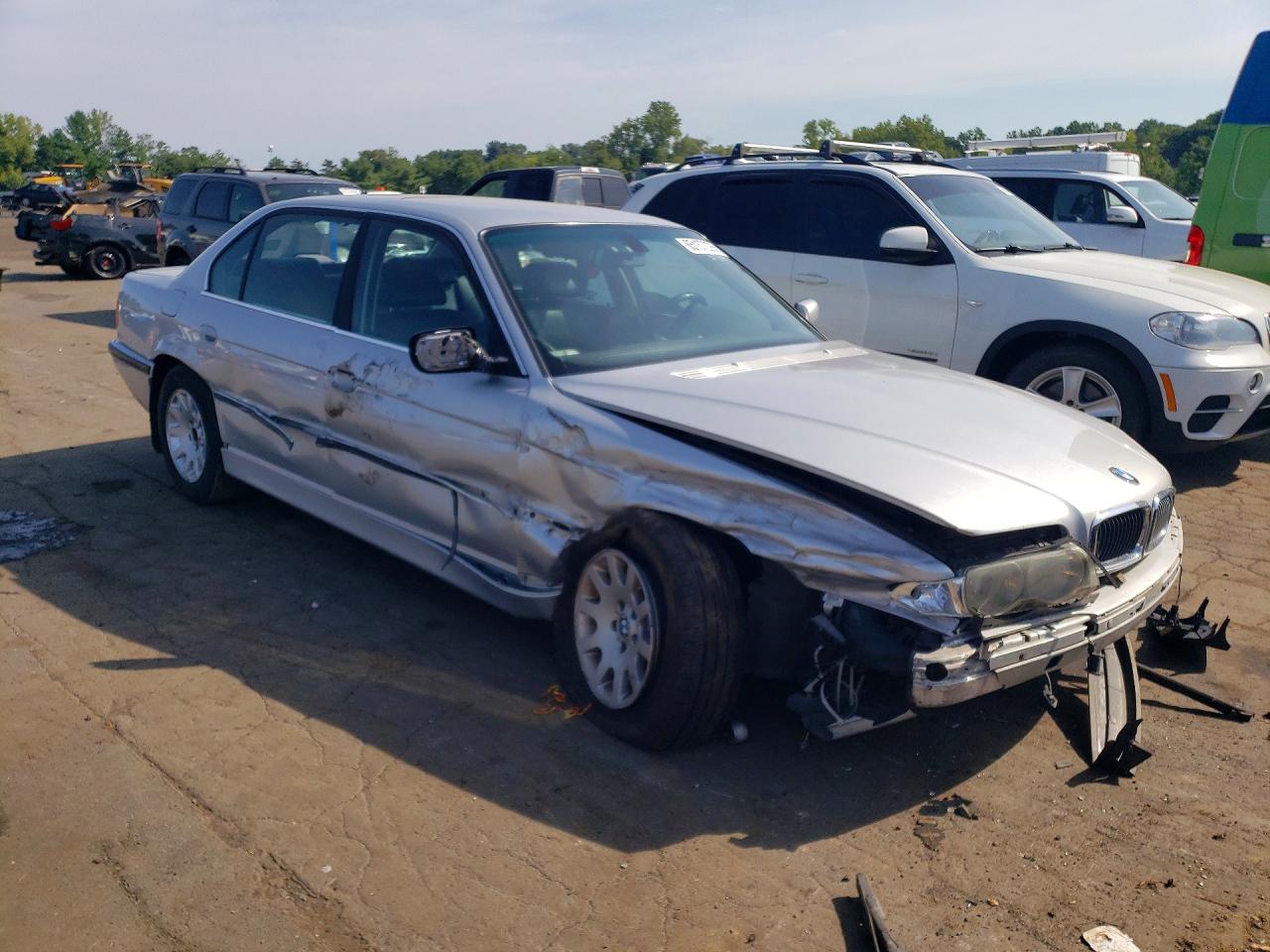 2001 Bmw 740 Il Серебряный vin: WBAGH83481DP34039