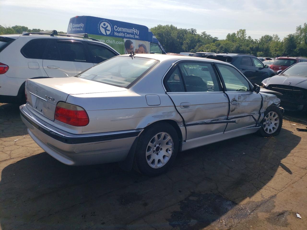 2001 Bmw 740 Il Серебряный vin: WBAGH83481DP34039