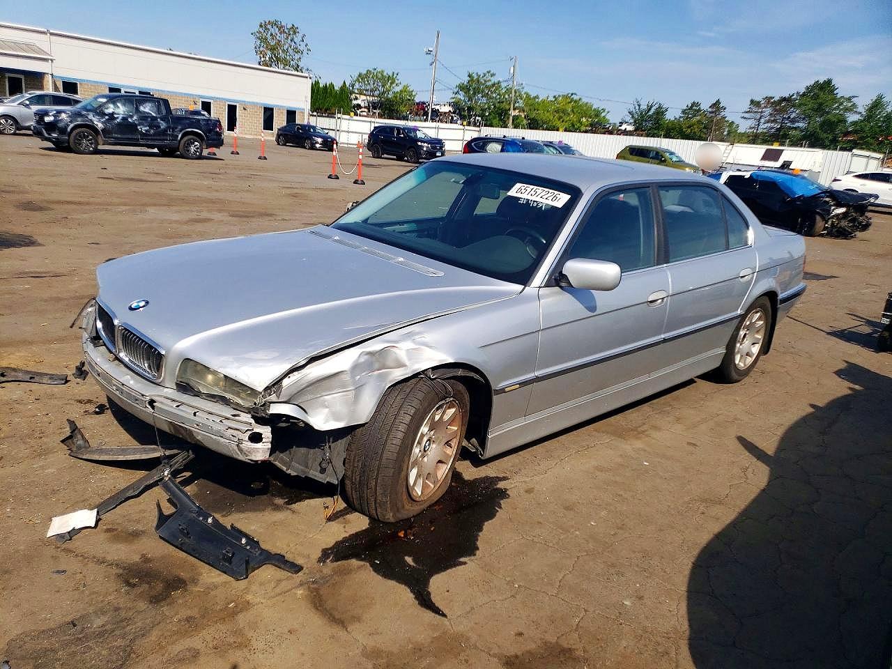 2001 Bmw 740 Il Silver vin: WBAGH83481DP34039